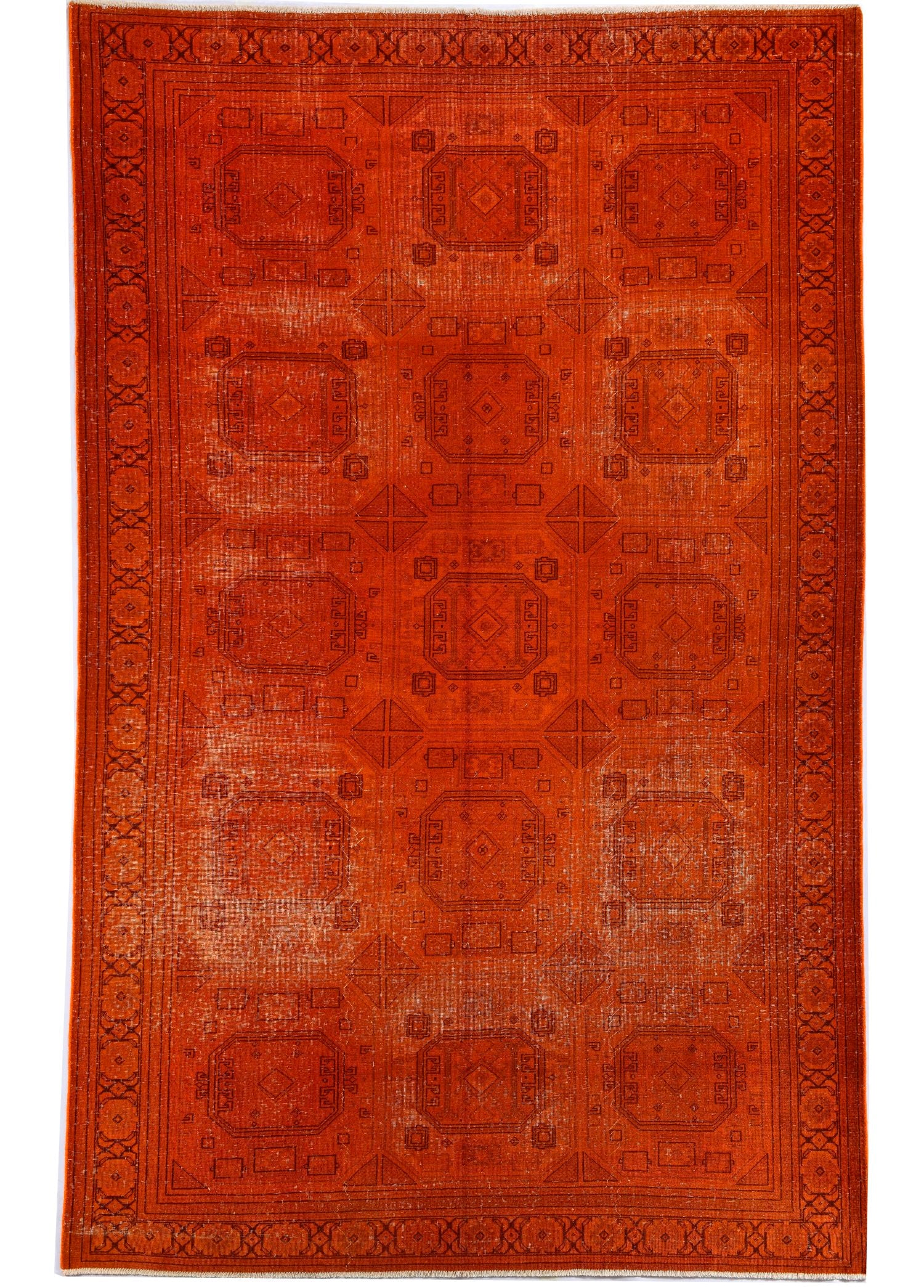 Solar Mosaic Vintage Hand-Woven Wool Carpet 306x195 cm