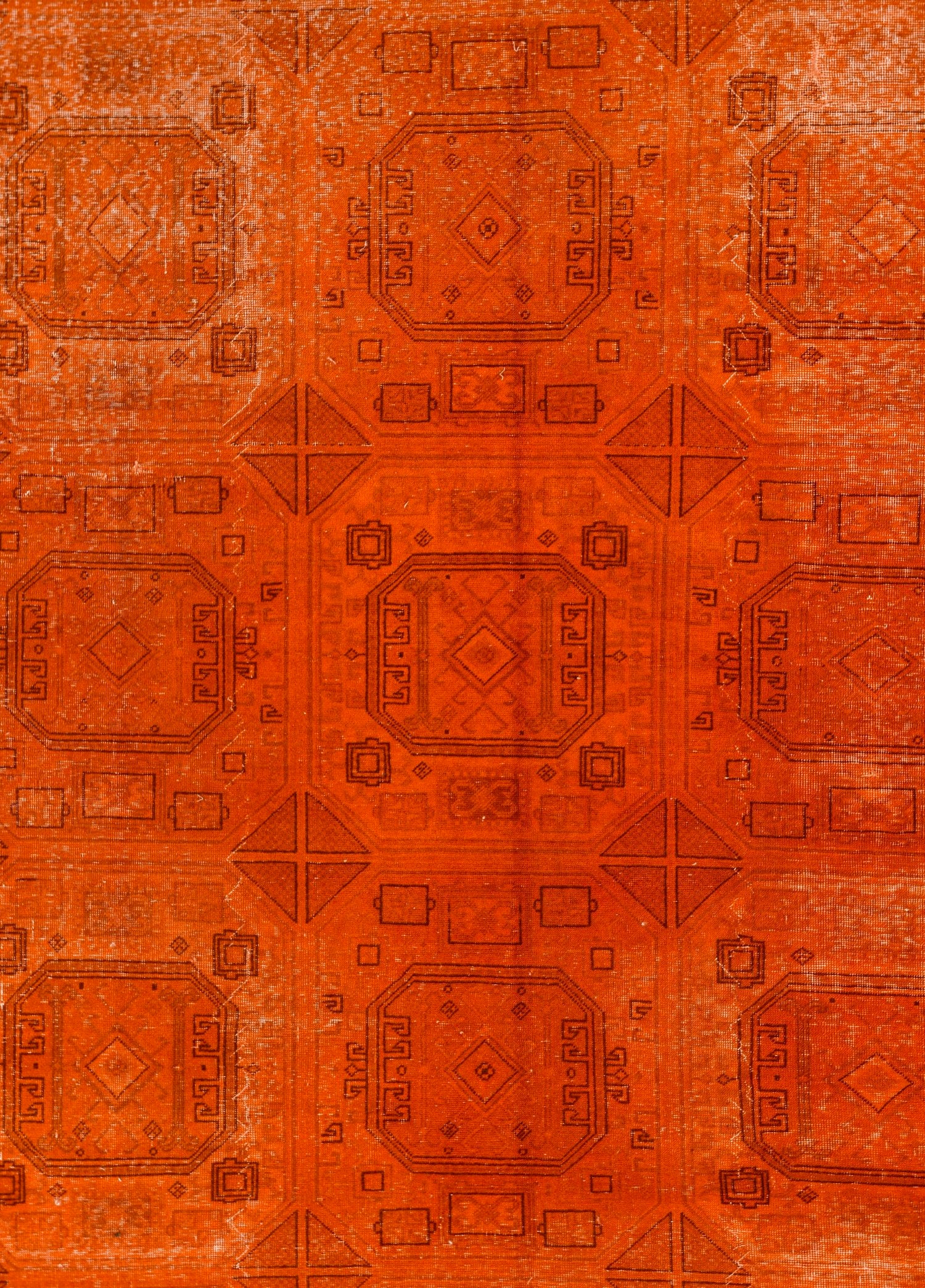 Solar Mosaic Vintage Hand-Woven Wool Carpet 306x195 cm