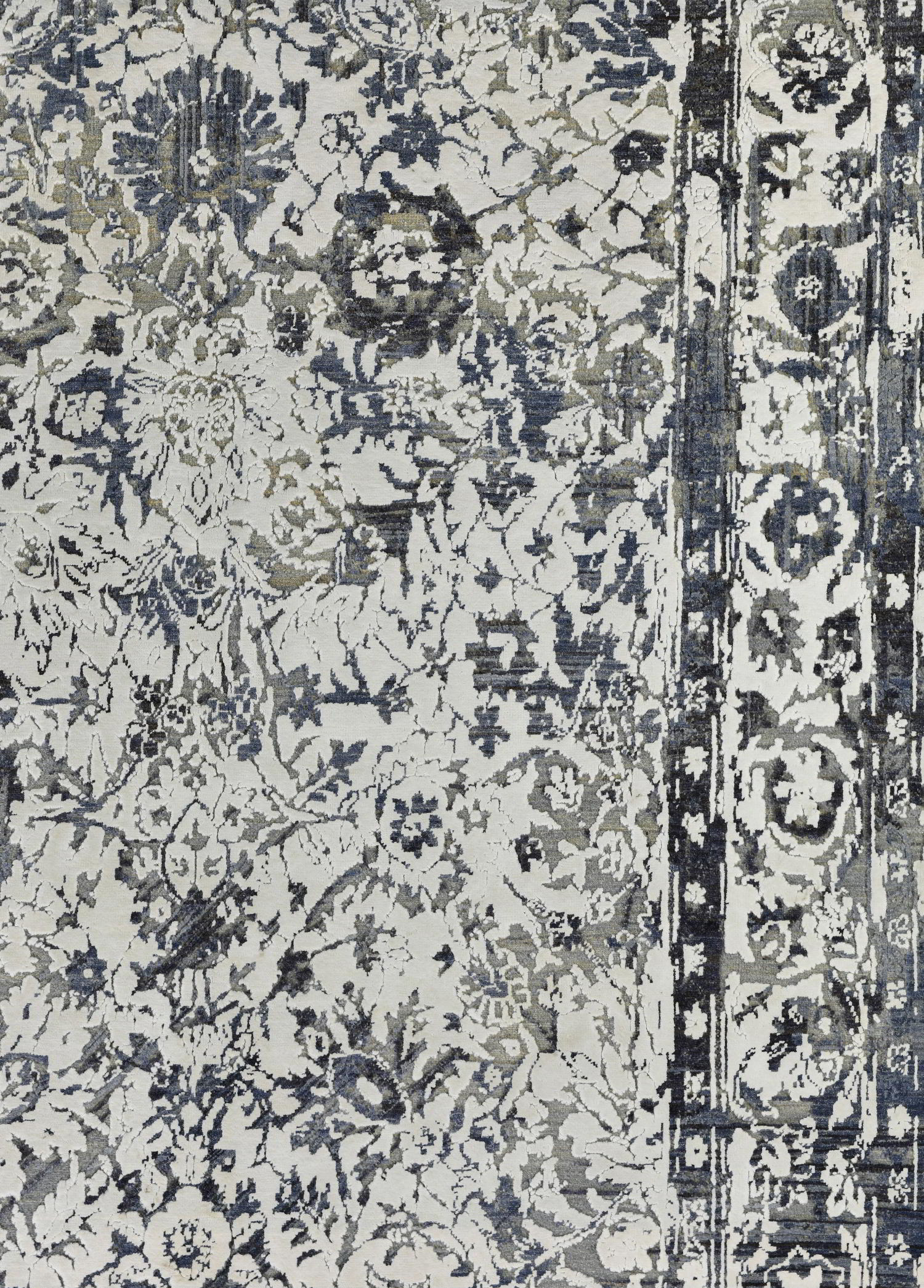 Silvare Hand-Woven Wool and Silk Carpet 295x201 cm