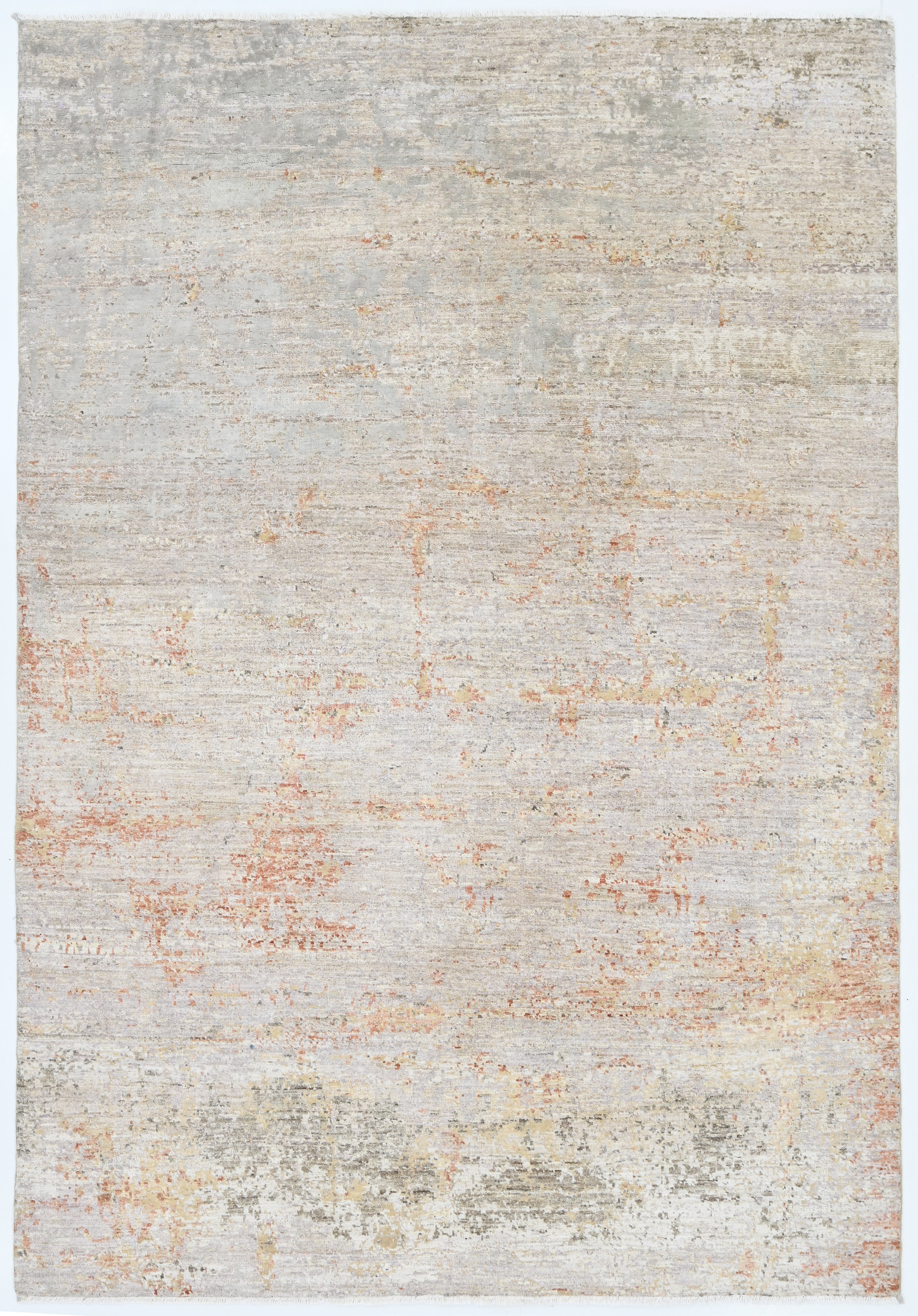 Neon Dust Hand-Woven Wool and Silk Carpet 249x169 cm