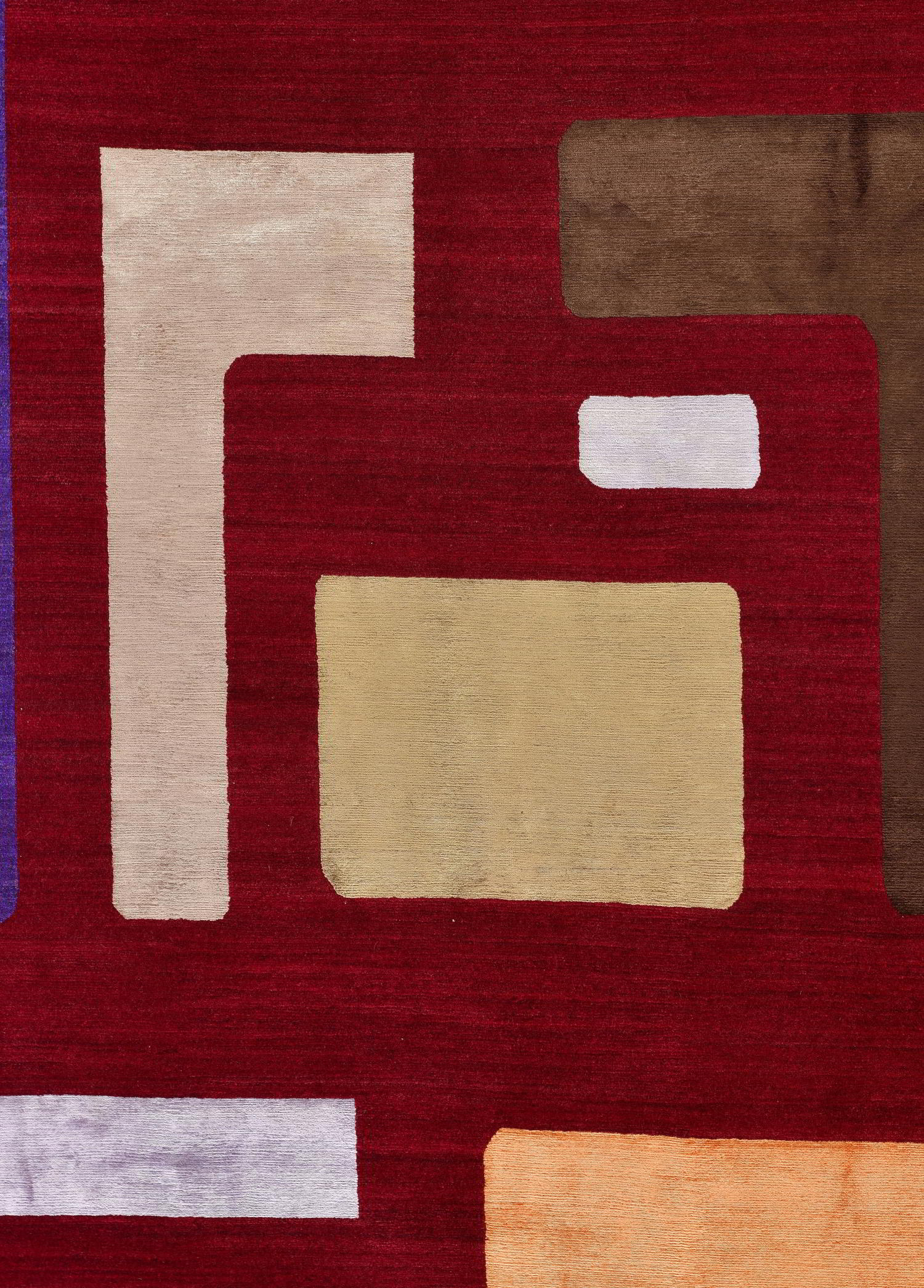 Vesper Hand-Woven Wool and Silk Carpet 299x200 cm