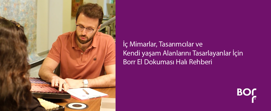 iç mimarlar, tasarımcılar ve kendi yaşam alanlarını tasarlayanlar için borr el dokuması halı rehberi kapak fotoğrafı