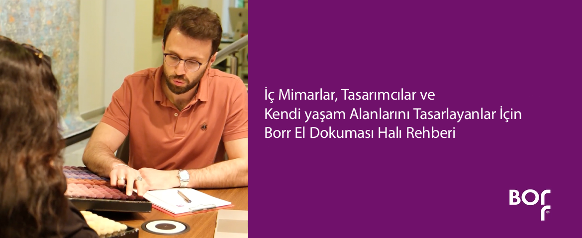 iç mimarlar, tasarımcılar ve kendi yaşam alanlarını tasarlayanlar için borr el dokuması halı rehberi kapak fotoğrafı
