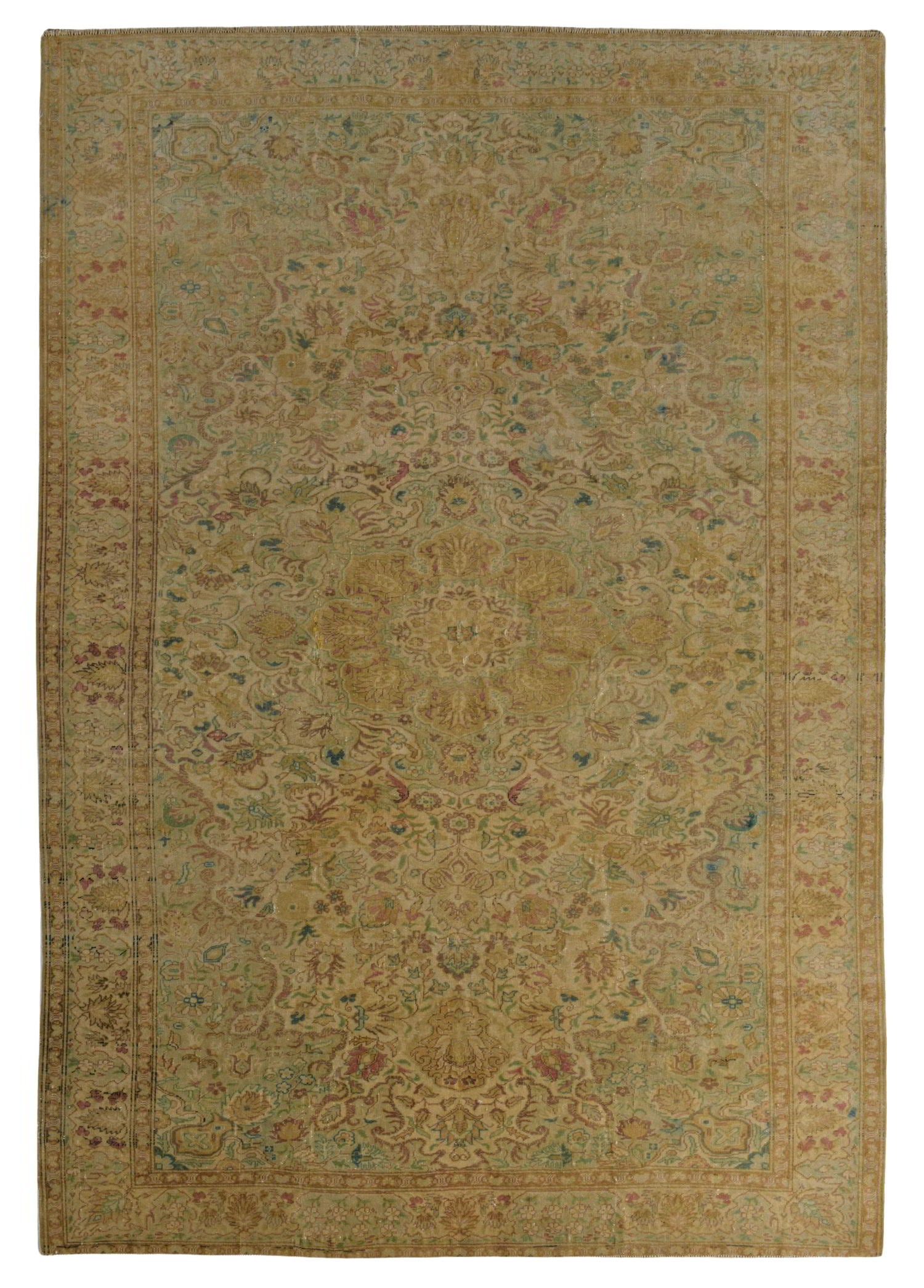 Areshvan Vintage El Dokuma Yün Halı 283 x 201 cm