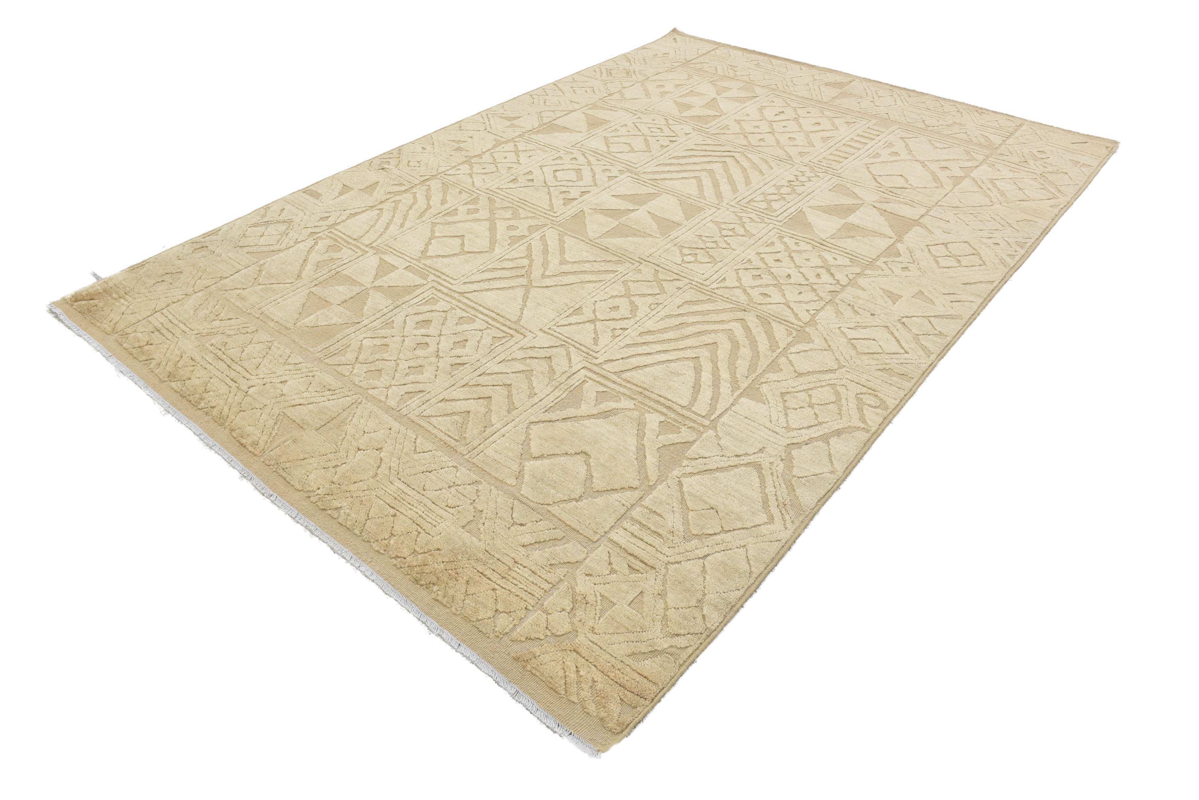 Modura Grid El Dokuma Yün Halı 271 x 184 cm