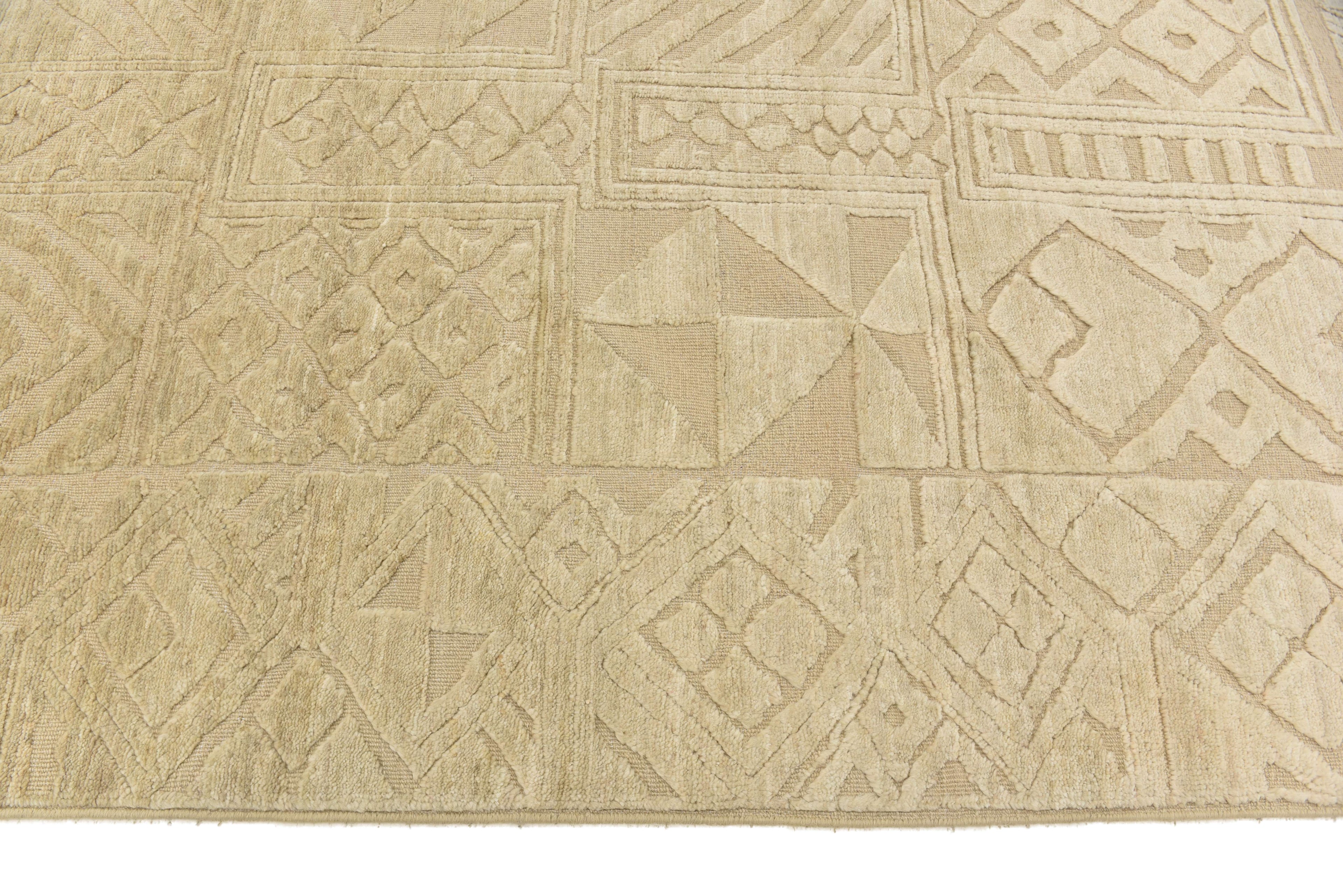 Modura Grid El Dokuma Yün Halı 271 x 184 cm
