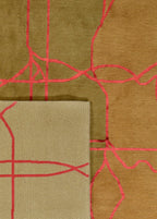 Entwine Rouge El Dokuma Yün ve İpek Halı 299 x 254 cm - Borr Halı