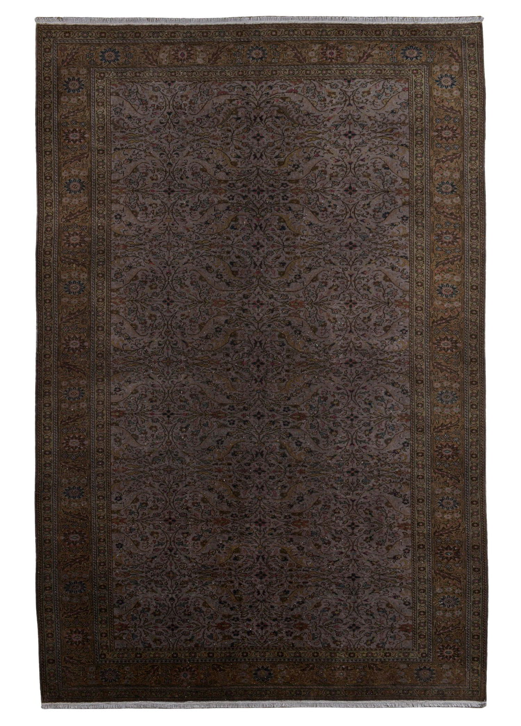 Vintage El Dokuma Yün Halı 290 x 202 cm