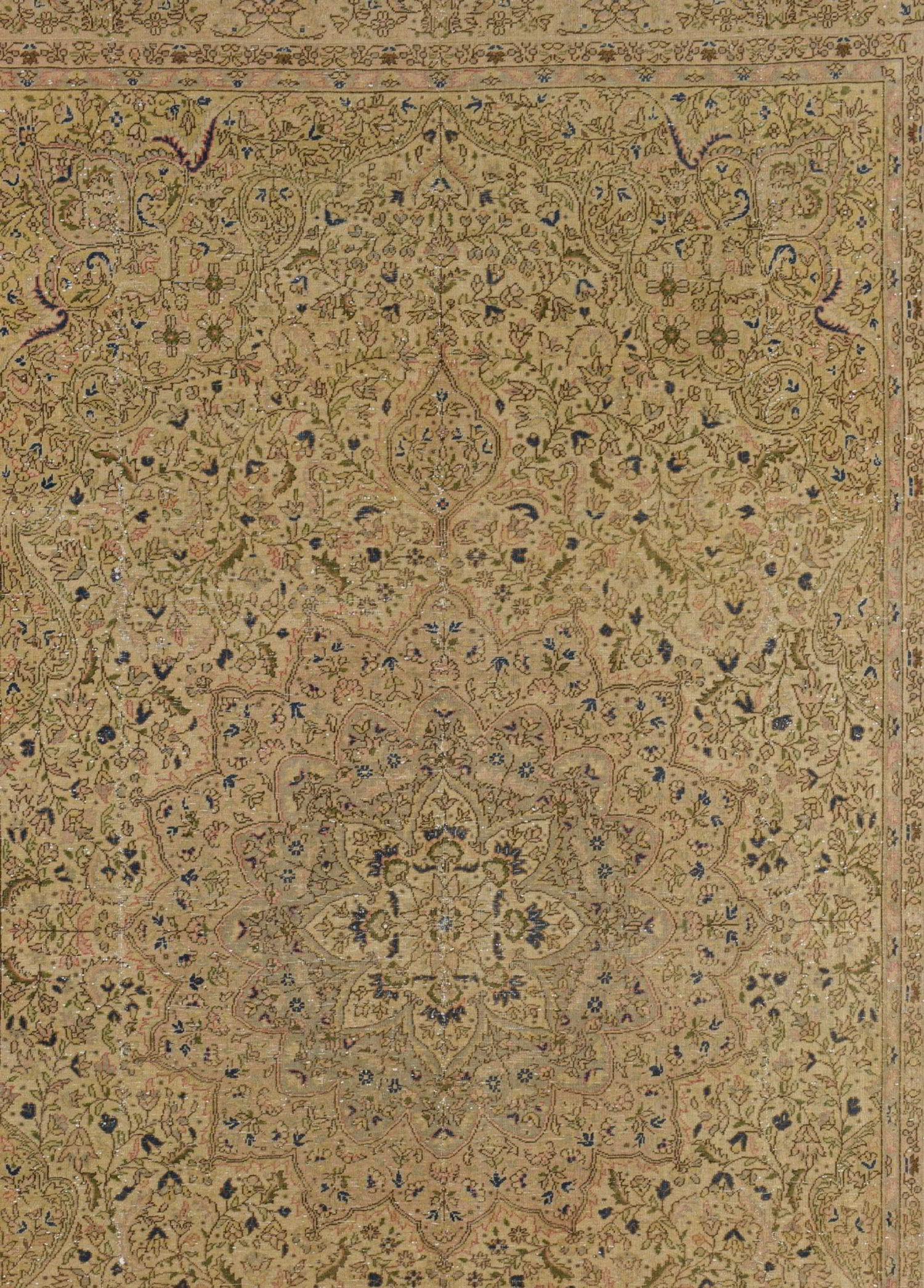 Shahmir Sand Vintage El Dokuma Yün Halı 315 x 205 cm