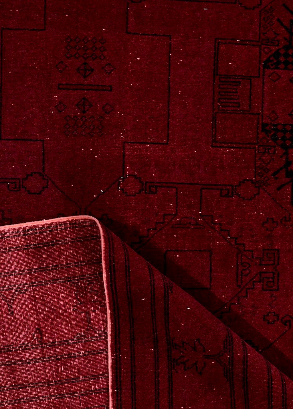 Shahmir Ruby Vintage El Dokuma Yün Halı 309 x 200 cm