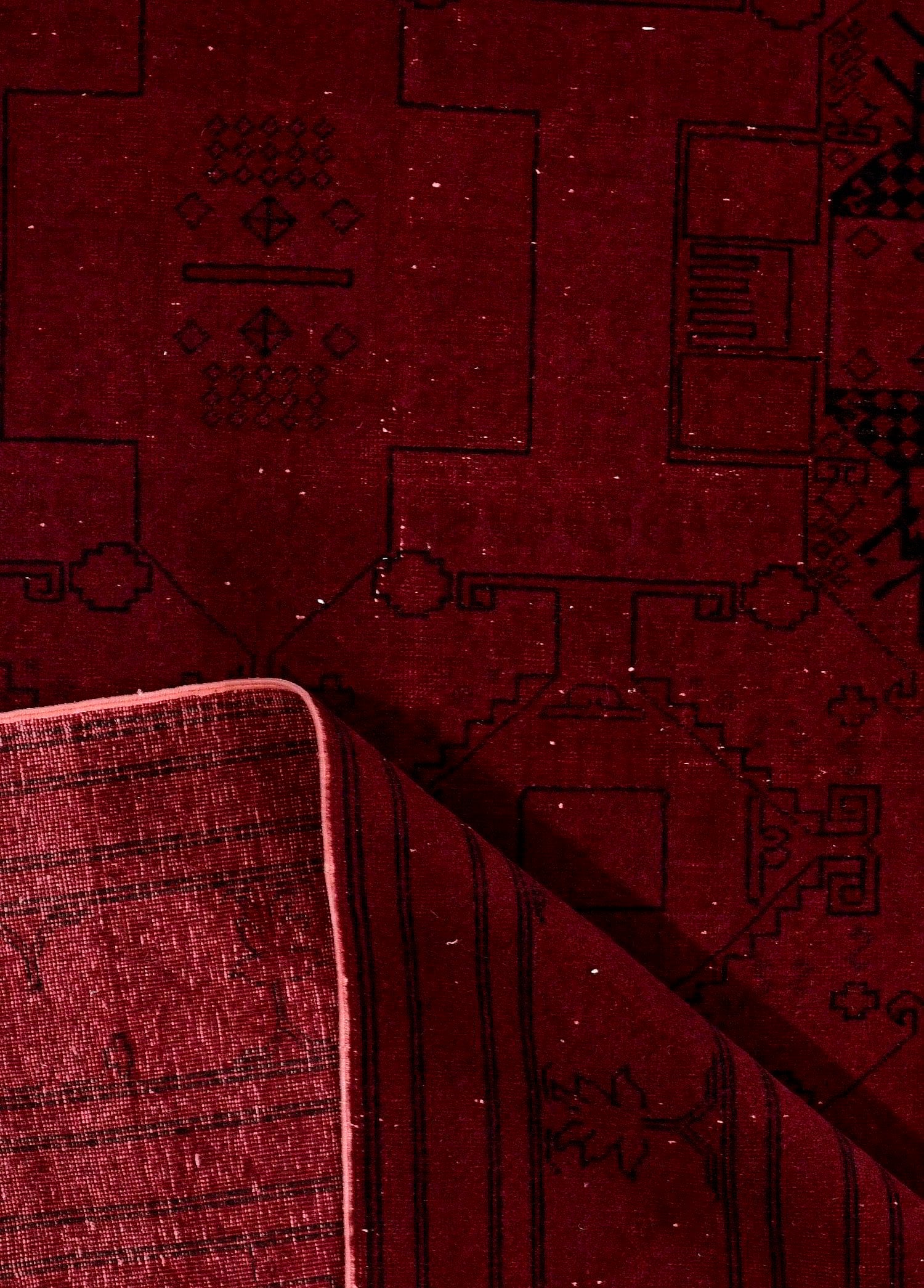 Shahmir Ruby Vintage El Dokuma Yün Halı 309 x 200 cm