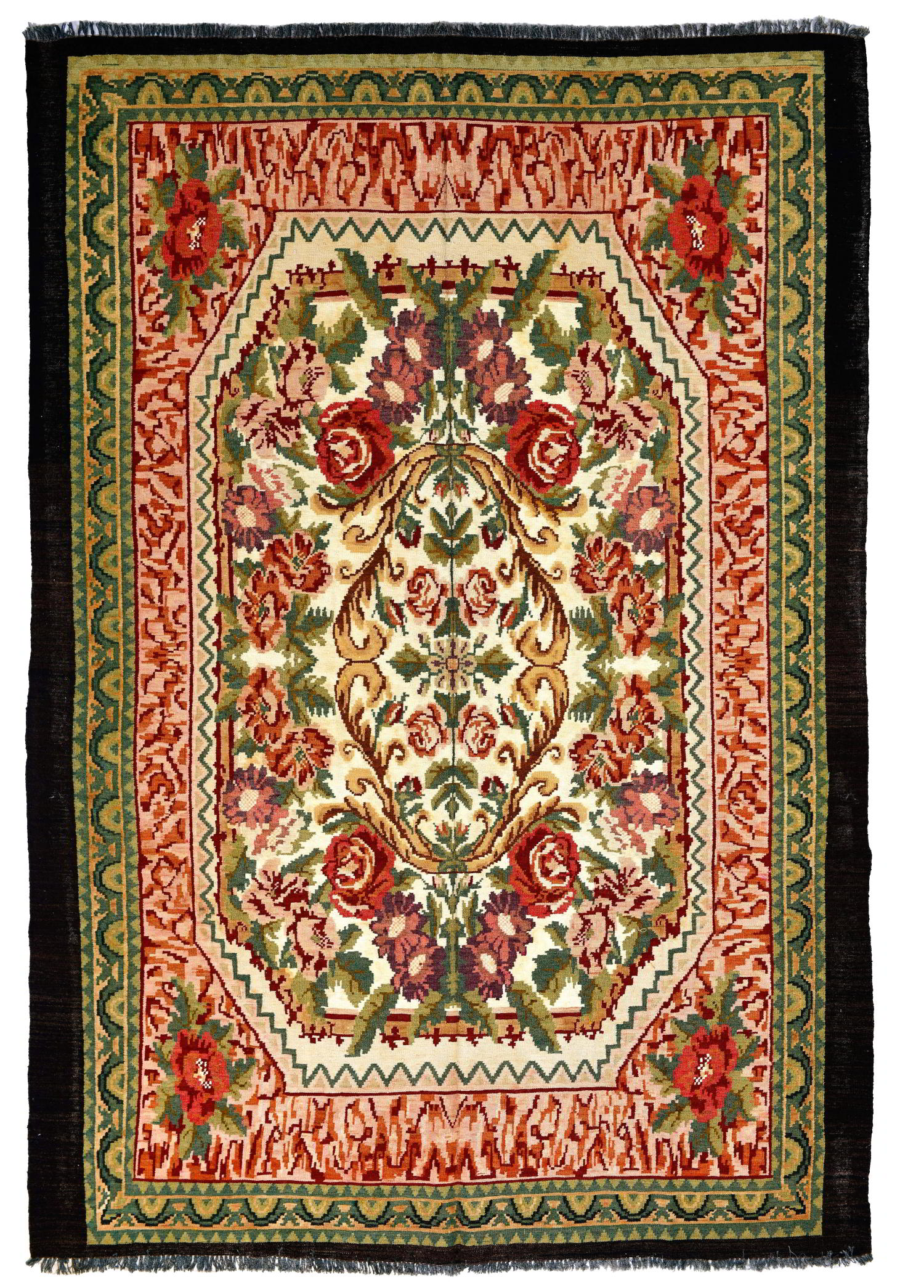 Fiorella El Dokuma Yün Kilim 293x212 cm