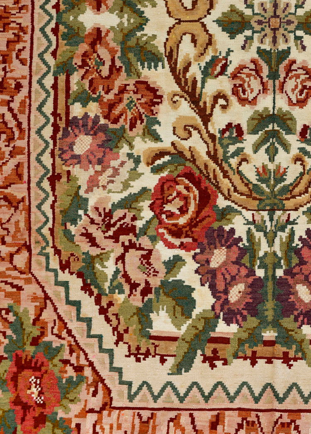 Fiorella El Dokuma Yün Kilim 293x212 cm