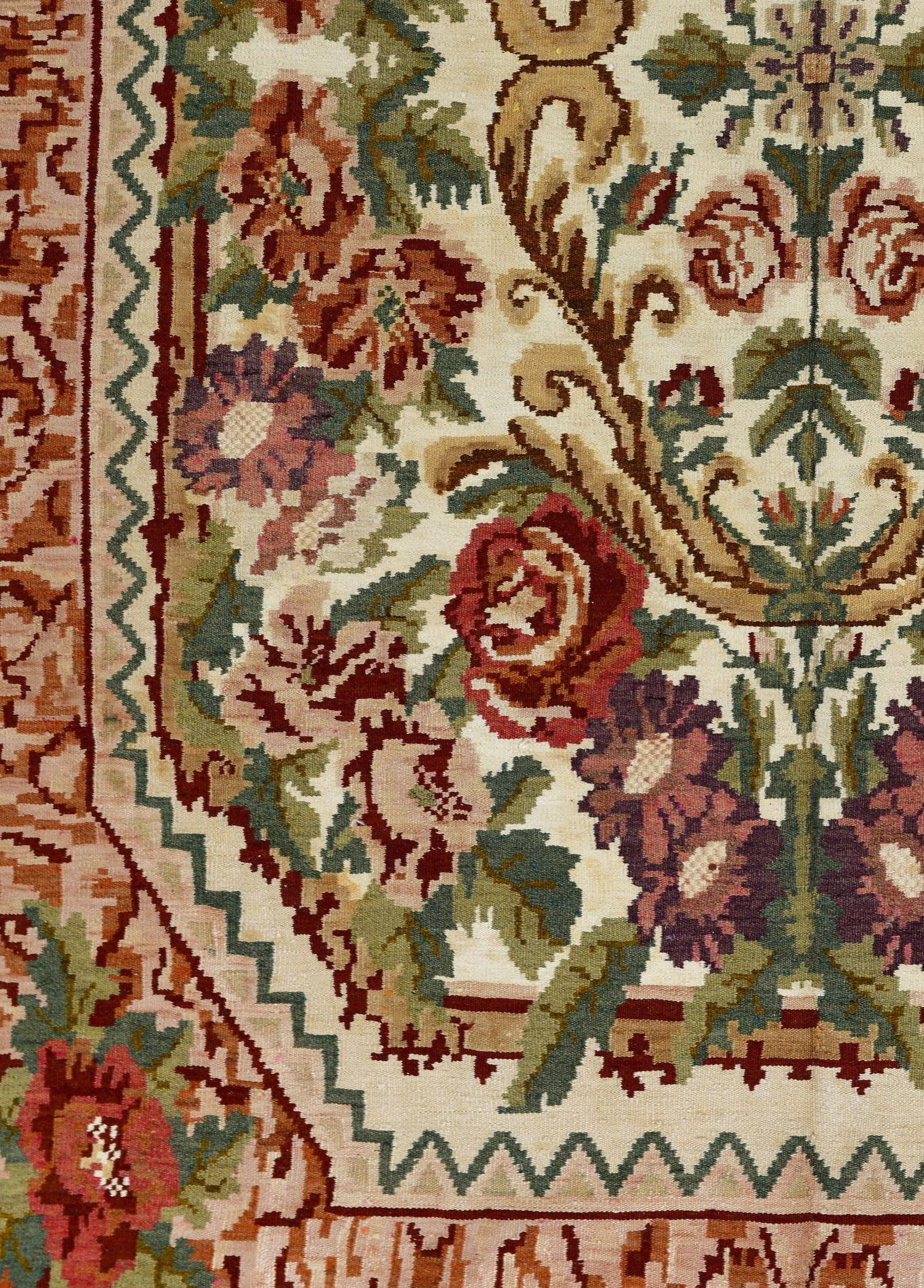 Fiorella El Dokuma Yün Kilim 293x212 cm