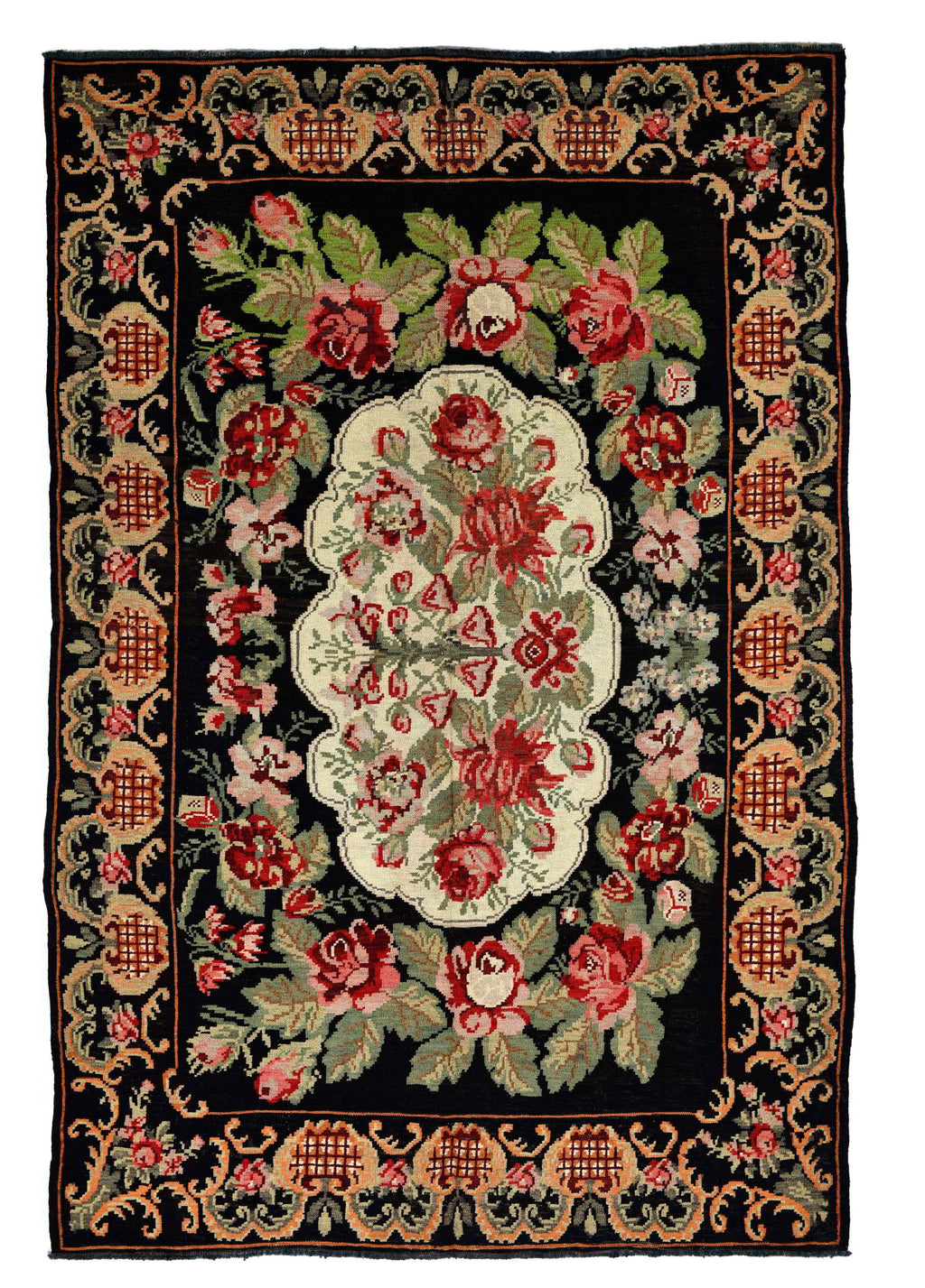 Noirette El Dokuma Yün Kilim 280x195 cm