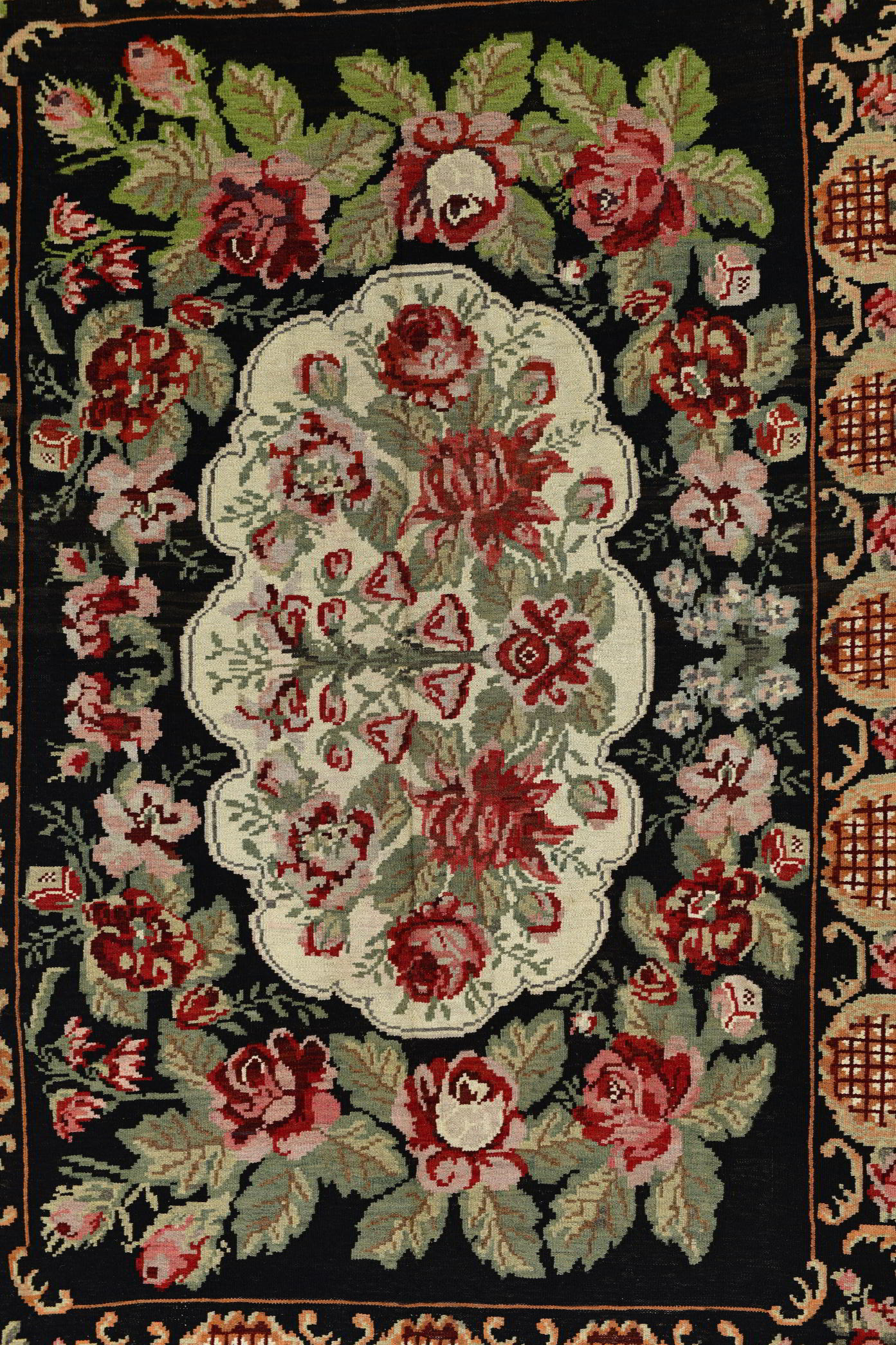 Noirette El Dokuma Yün Kilim 280x195 cm
