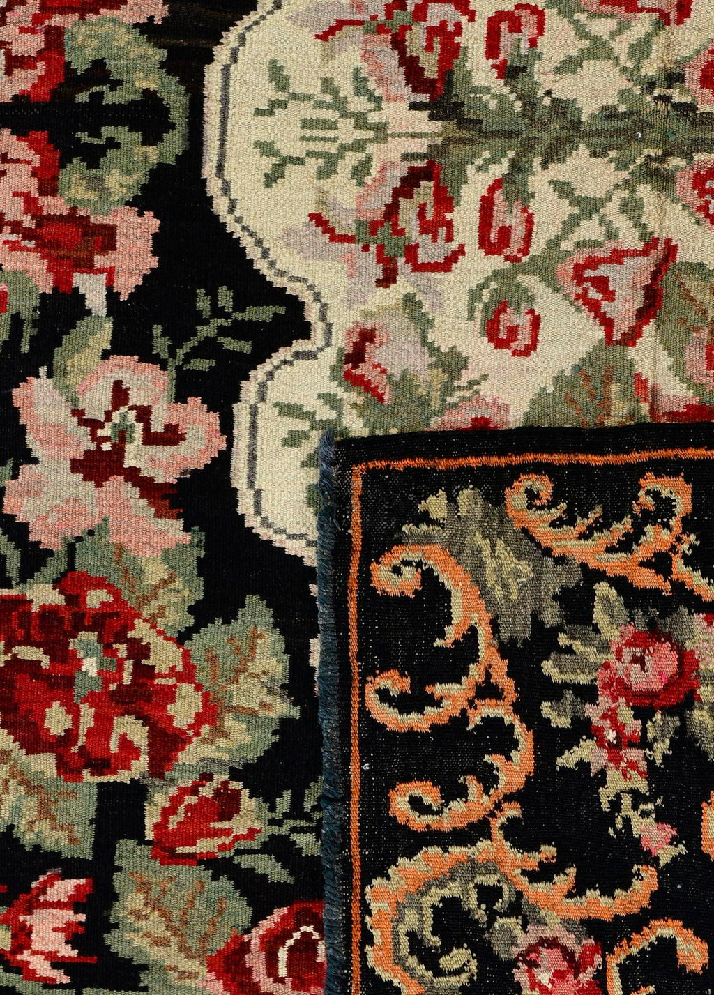 Noirette El Dokuma Yün Kilim 280x195 cm