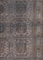 Anatolian Cubist Vintage El Dokuma Yün Halı 288x196 cm