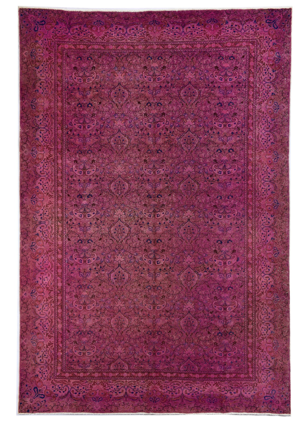 Rose Dust Vintage El Dokuma Yün Halı 291x204 cm