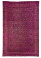 Rose Dust Vintage El Dokuma Yün Halı 291x204 cm