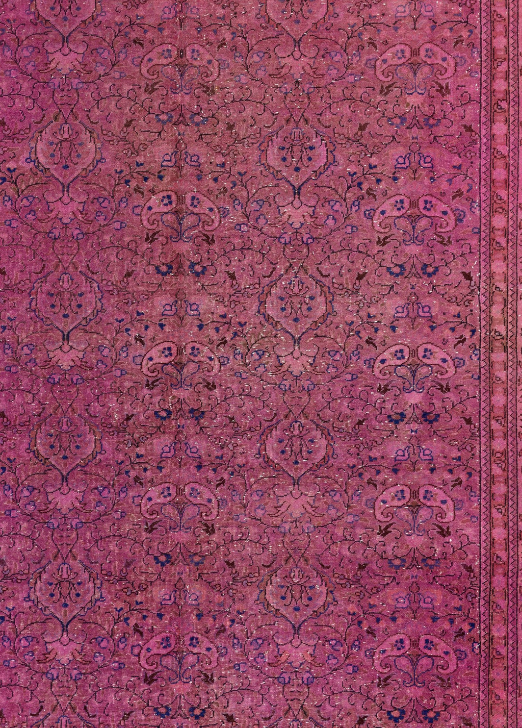 Rose Dust Vintage El Dokuma Yün Halı 291x204 cm