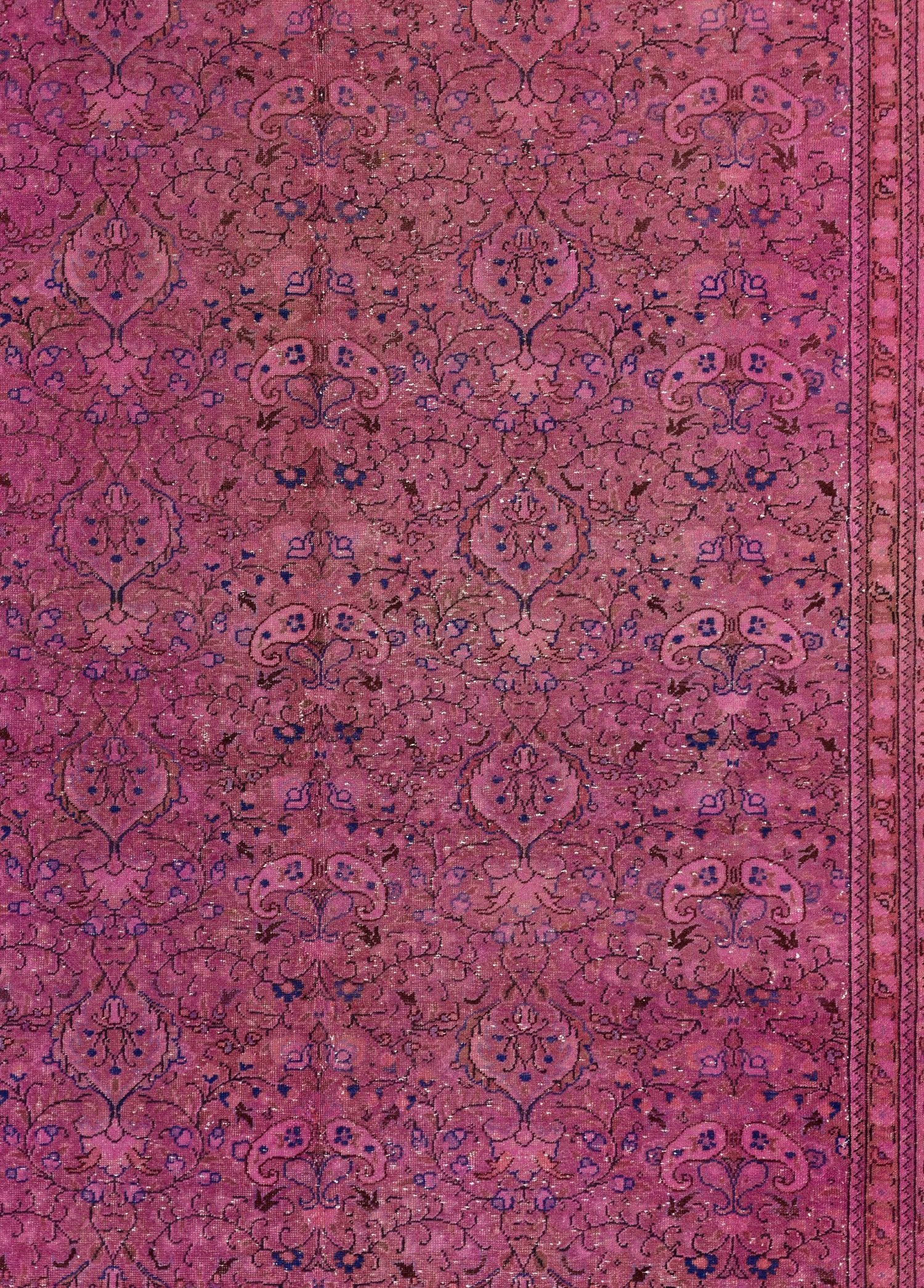 Rose Dust Vintage El Dokuma Yün Halı 291x204 cm