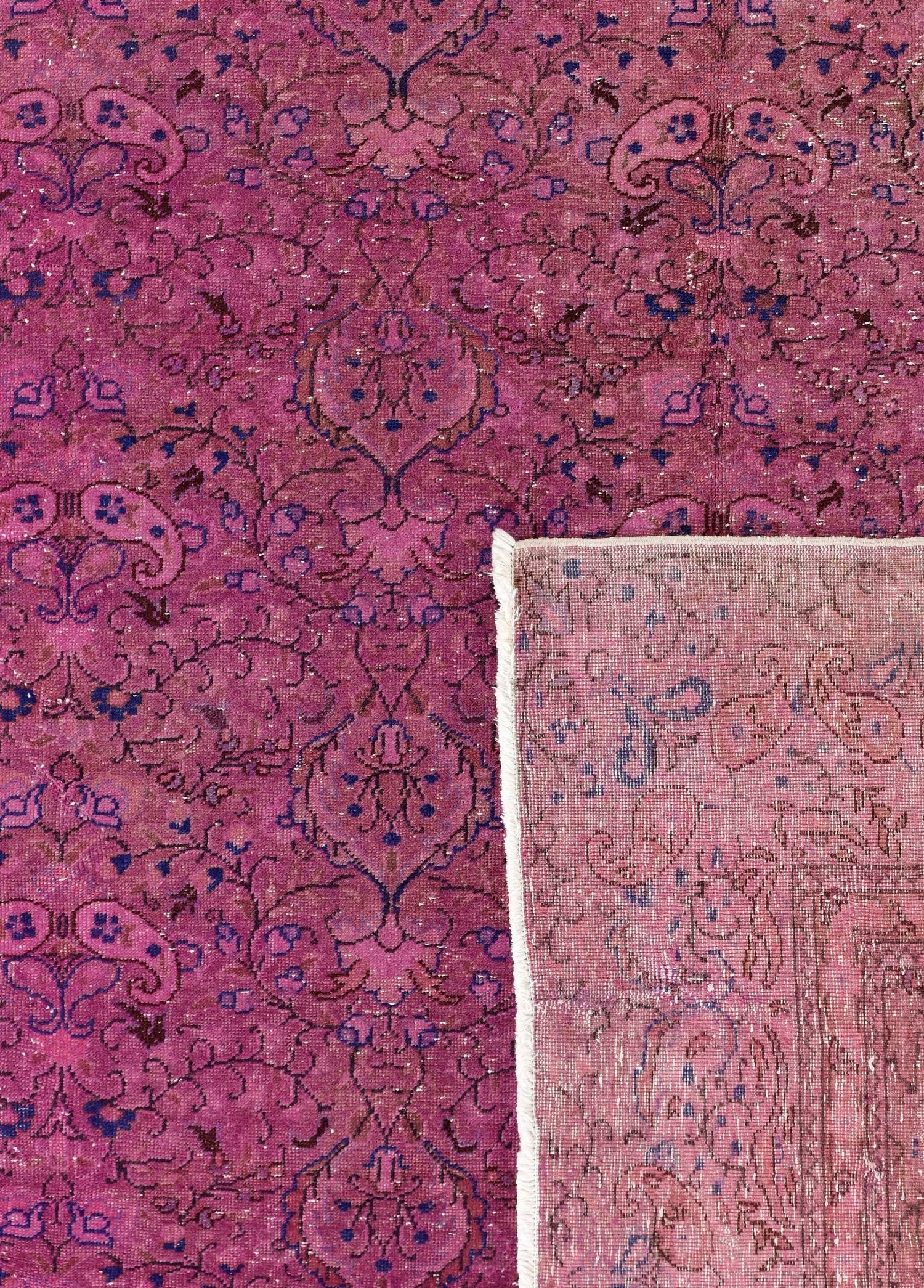 Rose Dust Vintage El Dokuma Yün Halı 291x204 cm