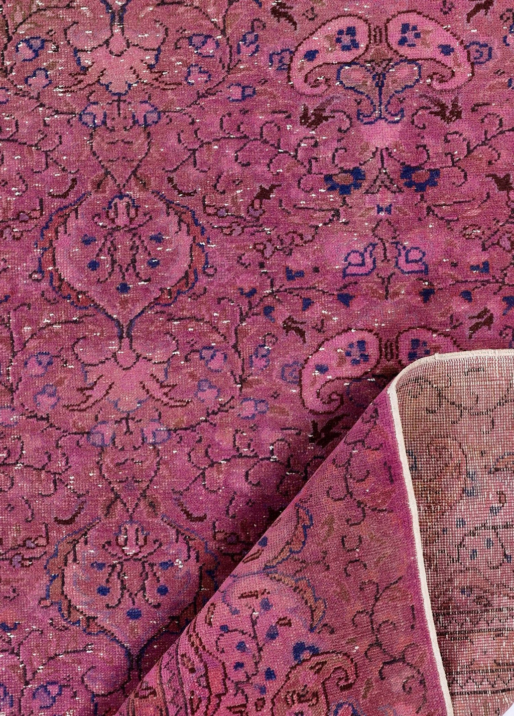 Rose Dust Vintage El Dokuma Yün Halı 291x204 cm