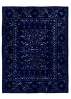 Noctura Hand-Woven Wool and Silk Carpet 198x148 cm