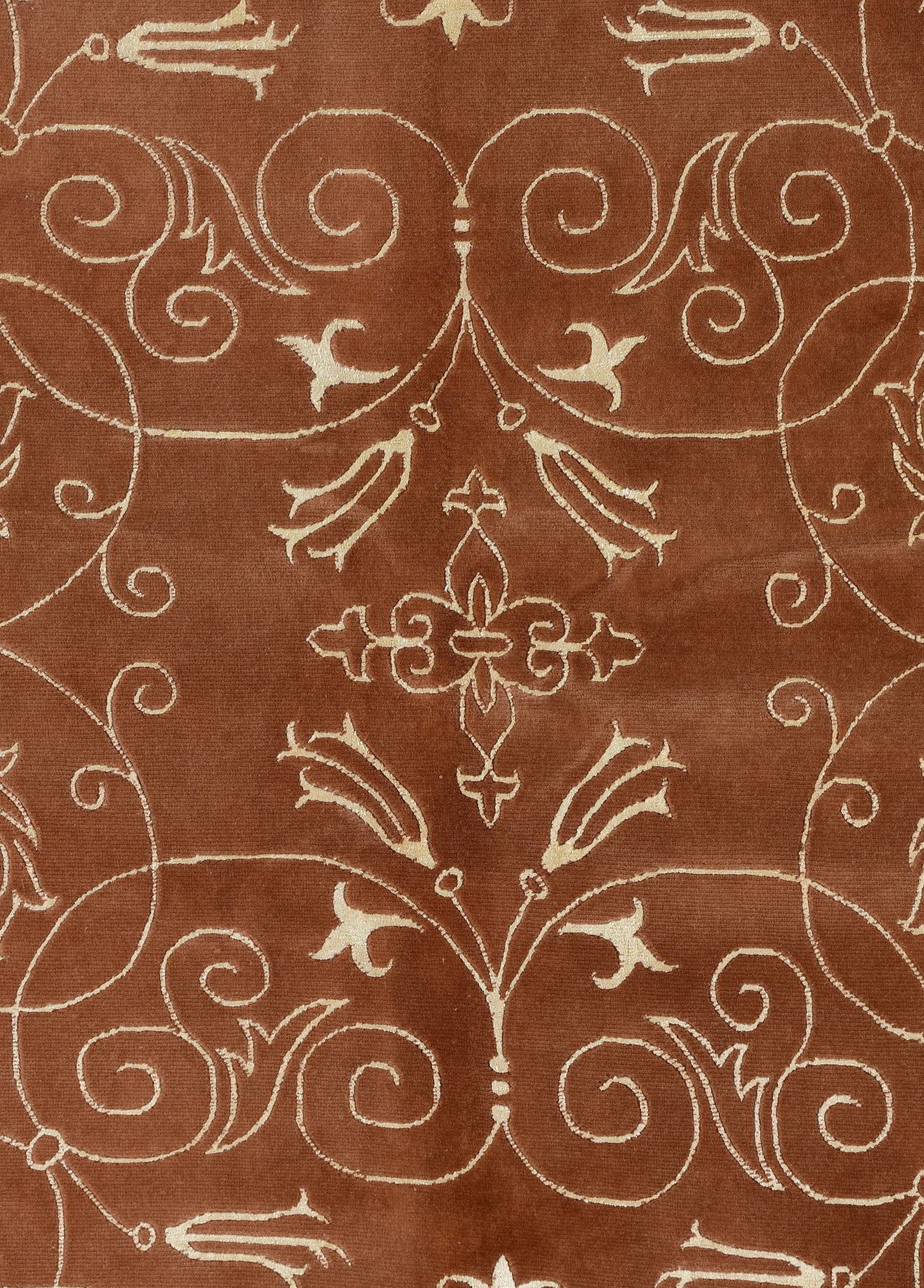 Aurenza El Dokuma Yün ve İpek Halı 168x168 cm