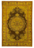 Imperial Saffron Vintage El Dokuma Yün Halı 301x212 cm