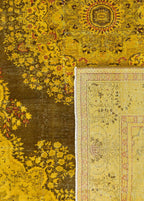 Imperial Saffron Vintage El Dokuma Yün Halı 301x212 cm
