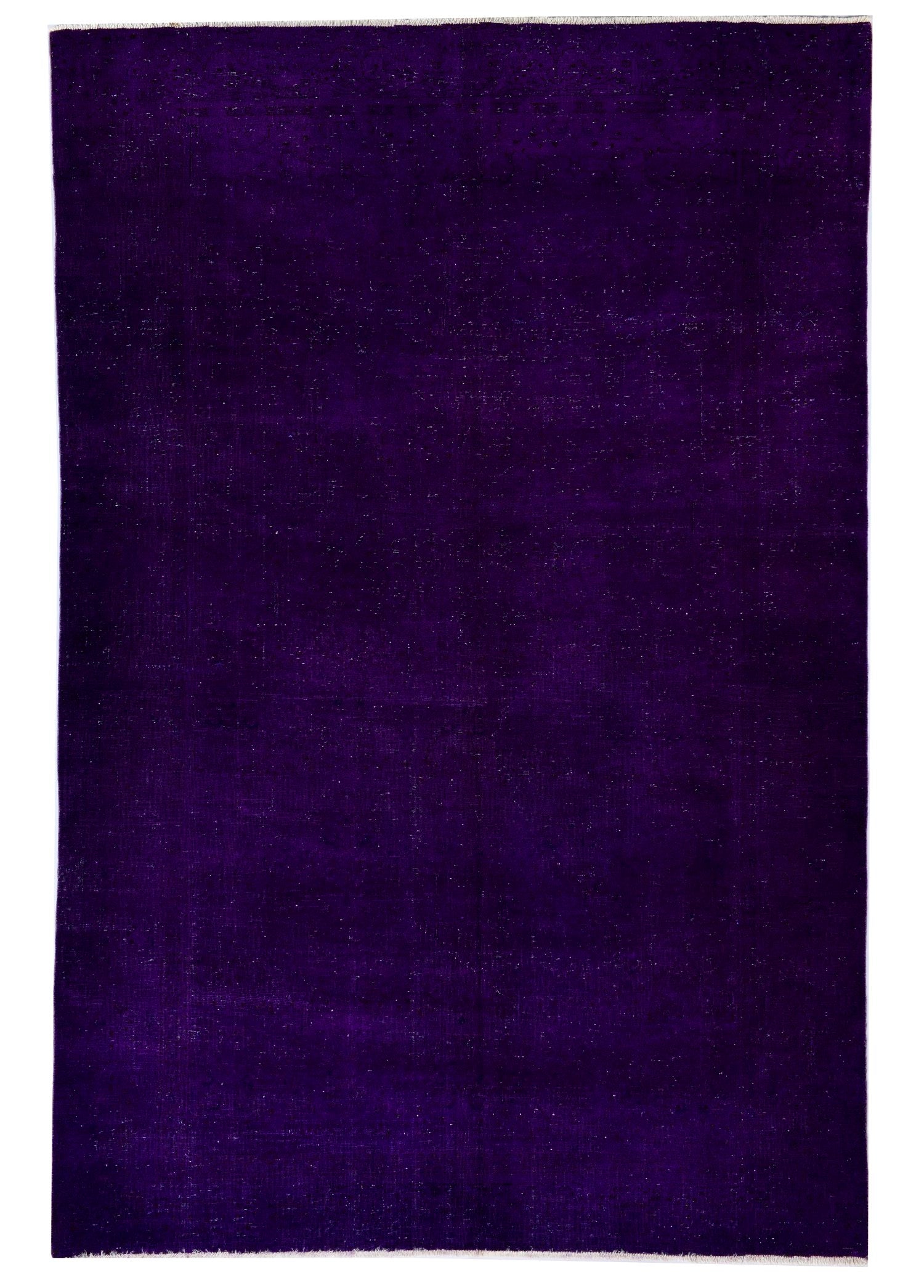 Aubergine Bloom Vintage El Dokuma Yün Halı 287x193 cm