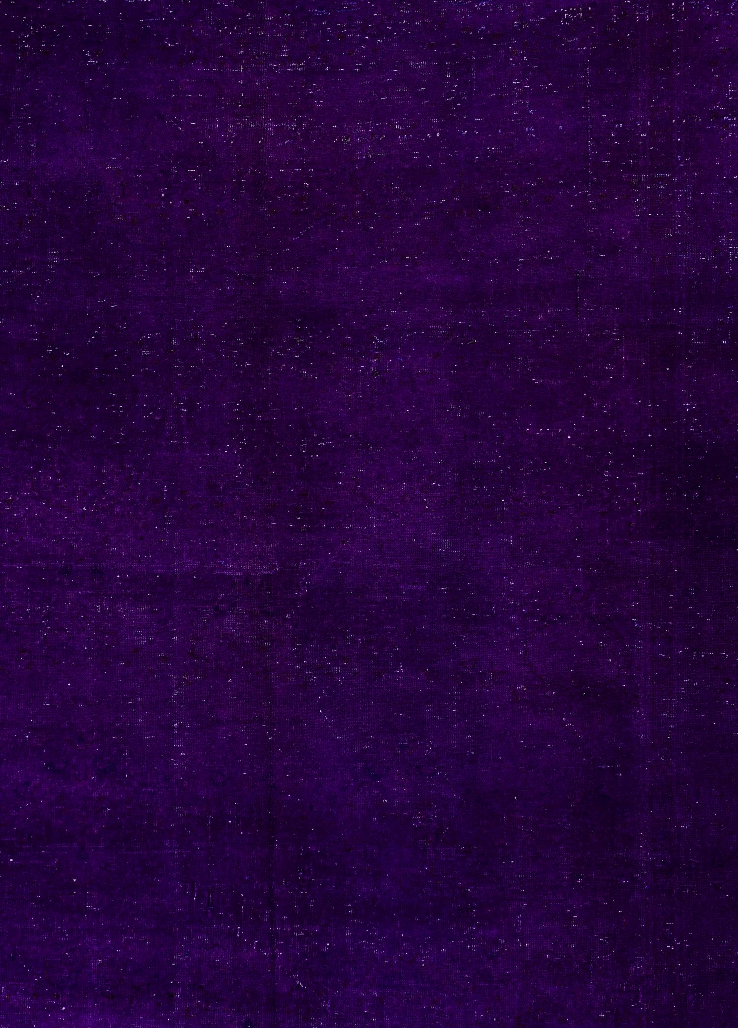 Aubergine Bloom Vintage El Dokuma Yün Halı 287x193 cm