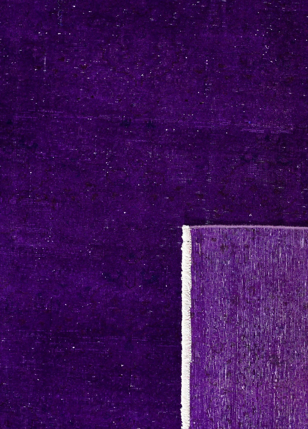 Aubergine Bloom Vintage El Dokuma Yün Halı 287x193 cm