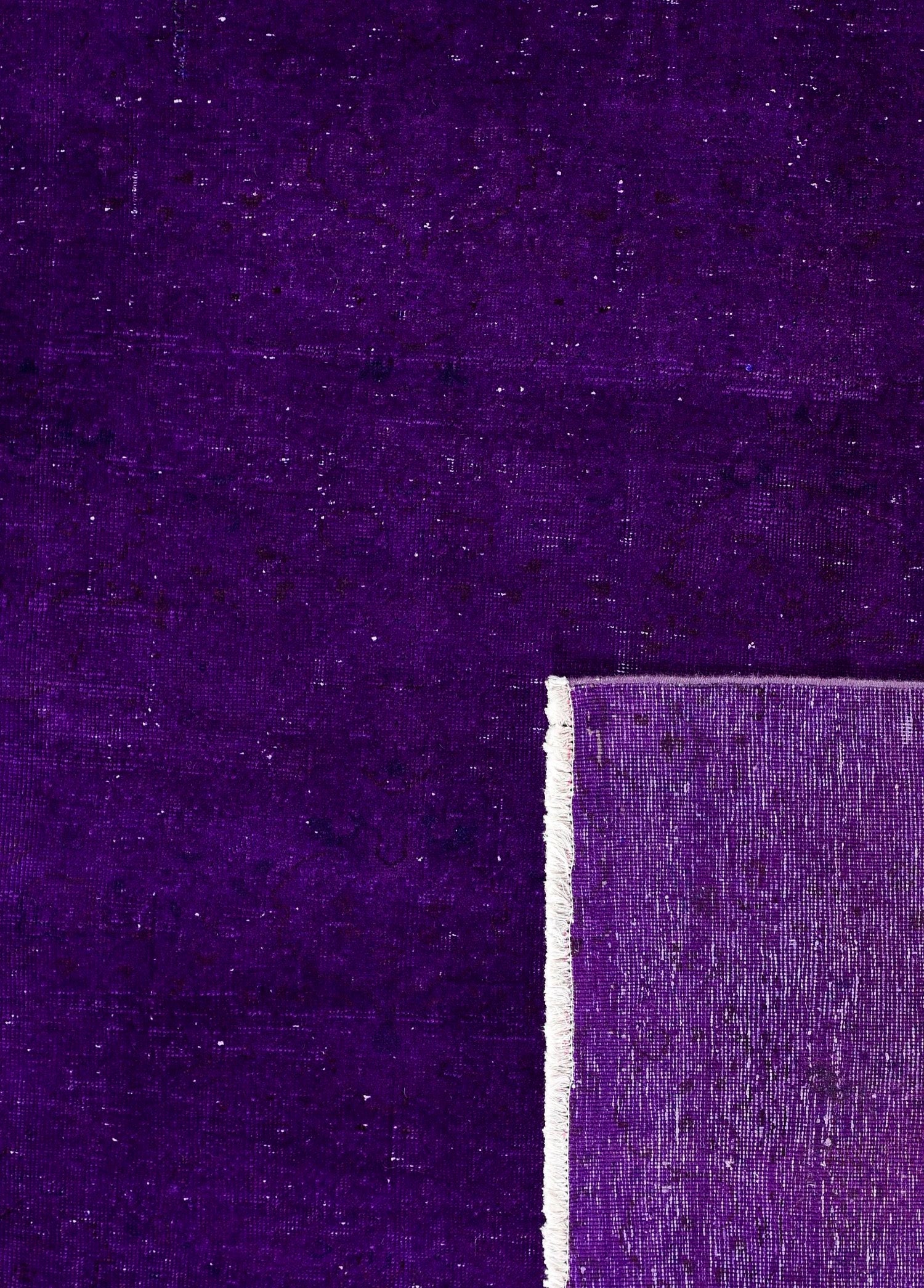 Aubergine Bloom Vintage El Dokuma Yün Halı 287x193 cm