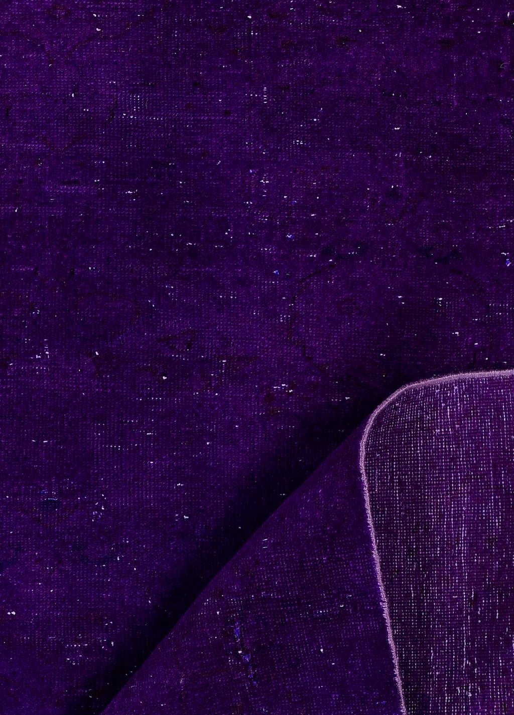 Aubergine Bloom Vintage El Dokuma Yün Halı 287x193 cm