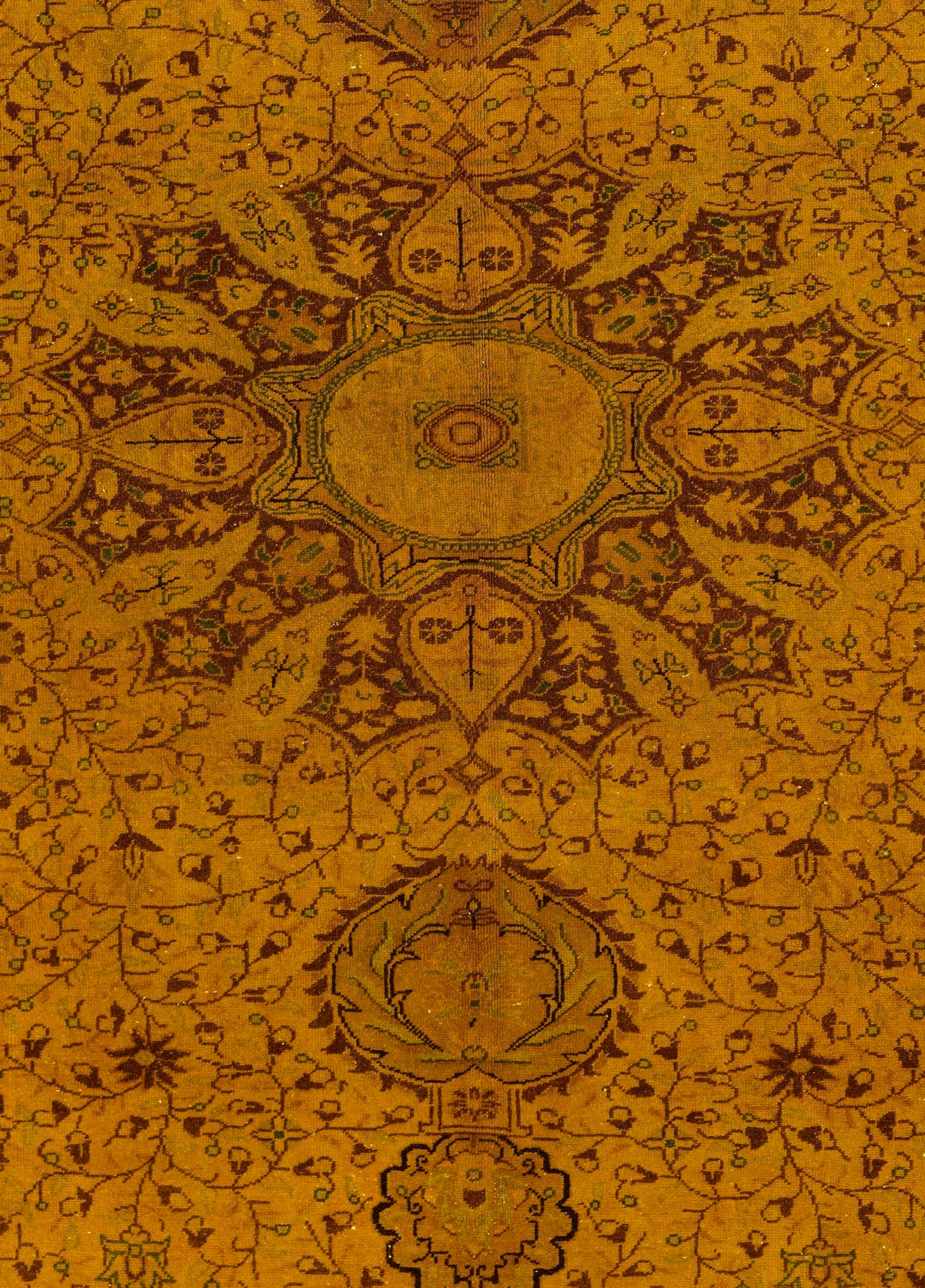 Amber Relic Vintage El Dokuma Yün Halı 302x198 cm