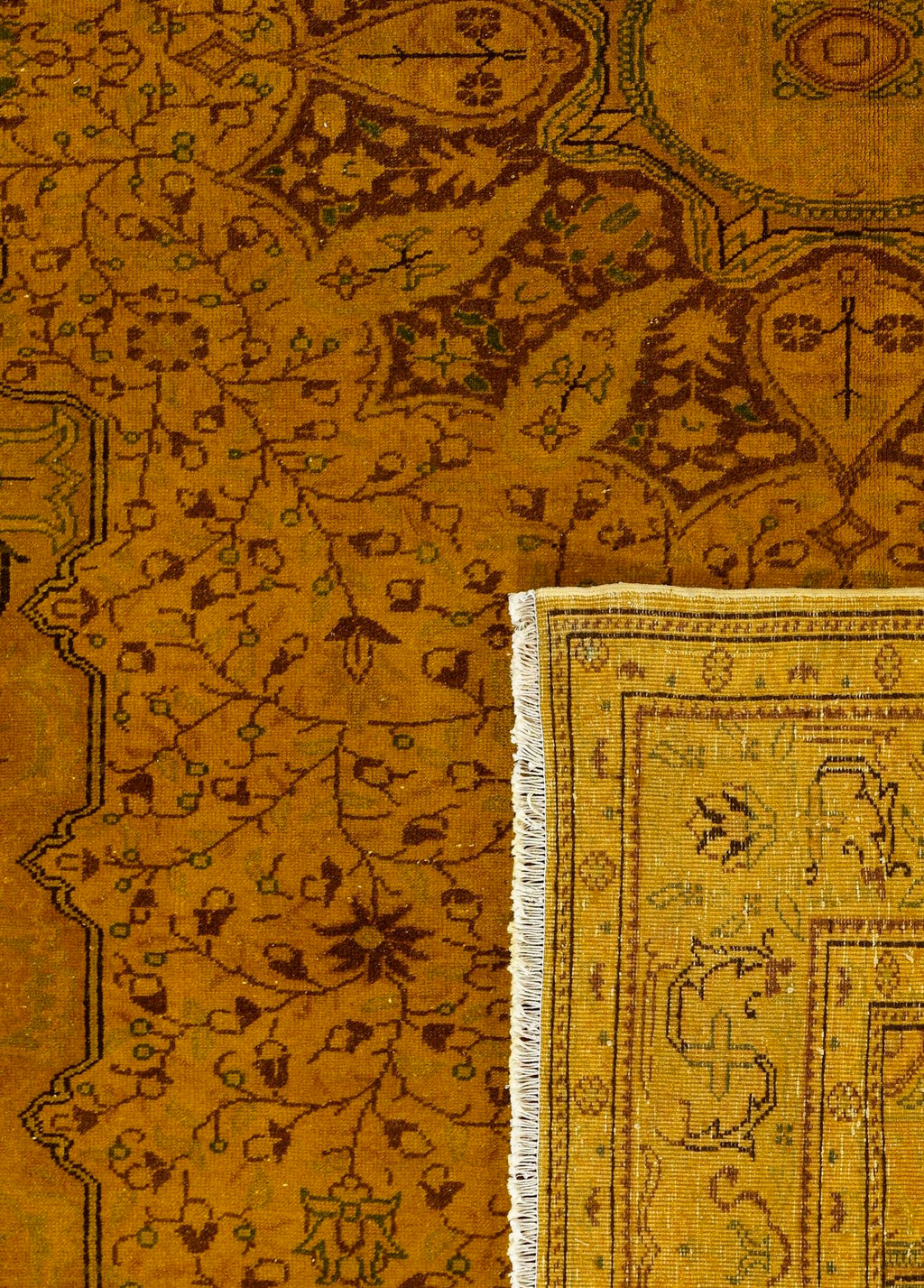 Amber Relic Vintage El Dokuma Yün Halı 302x198 cm
