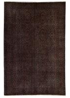 Obsidian Weave Vintage El Dokuma Yün Halı 290x196 cm
