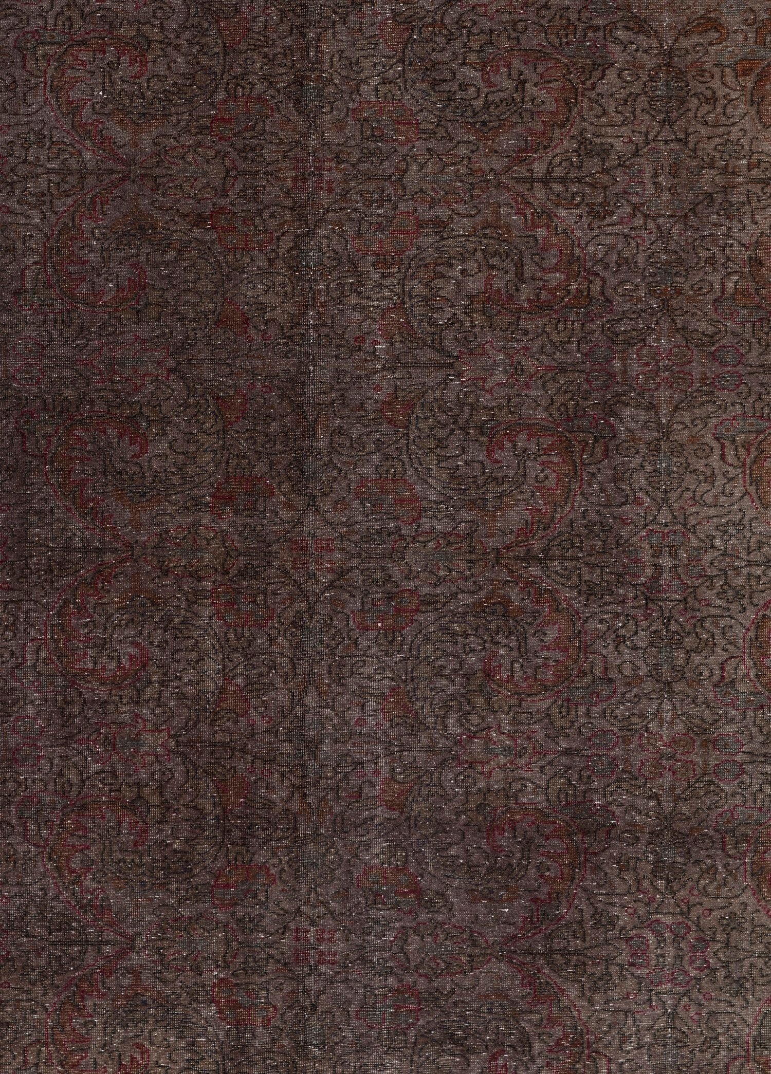 Obsidian Weave Vintage El Dokuma Yün Halı 290x196 cm