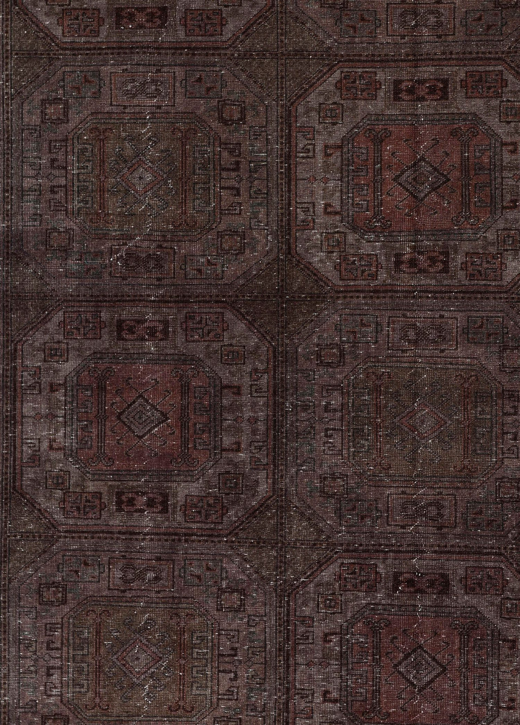 Seljuk Obsidian Vintage El Dokuma Yün Halı 298x193 cm