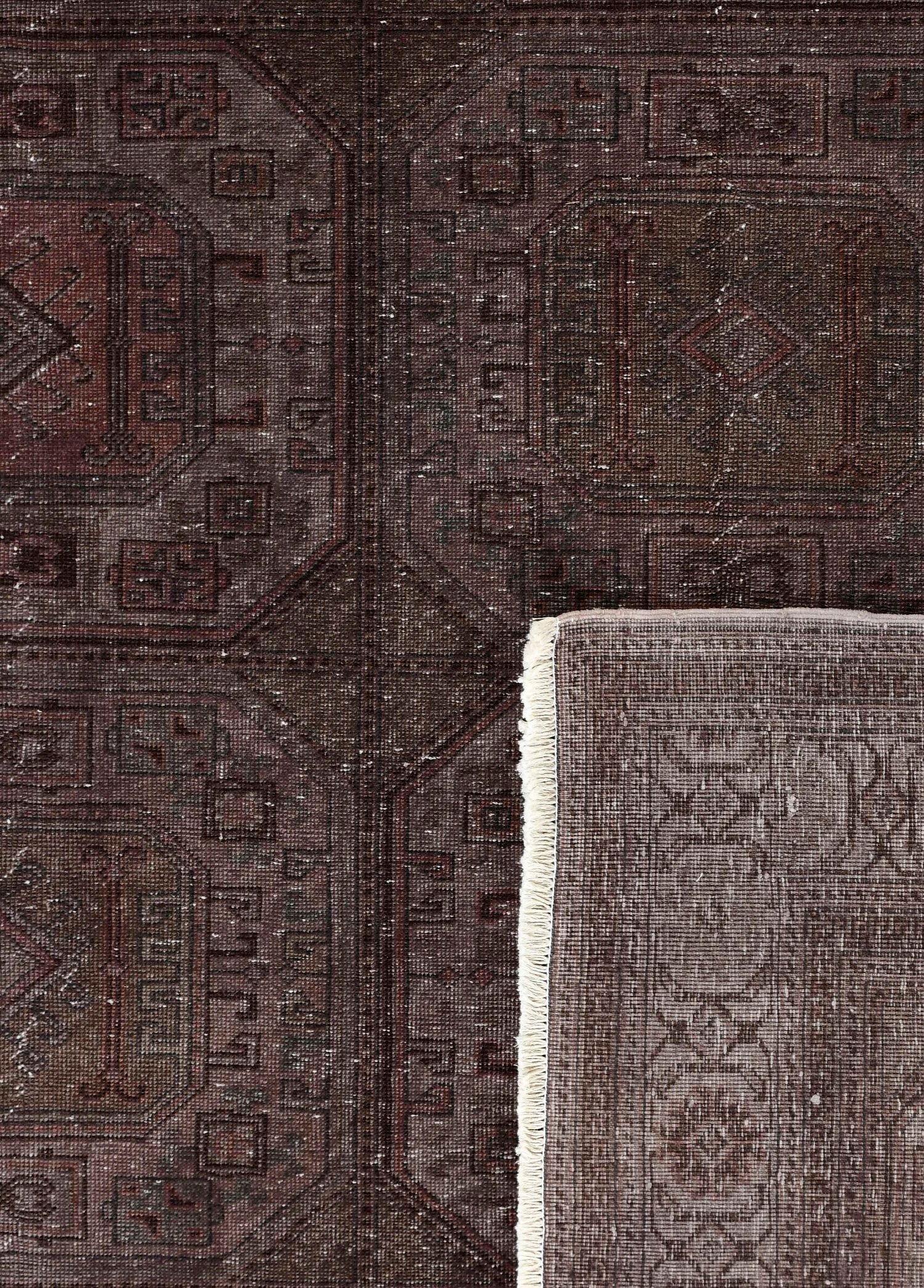 Seljuk Obsidian Vintage El Dokuma Yün Halı 298x193 cm