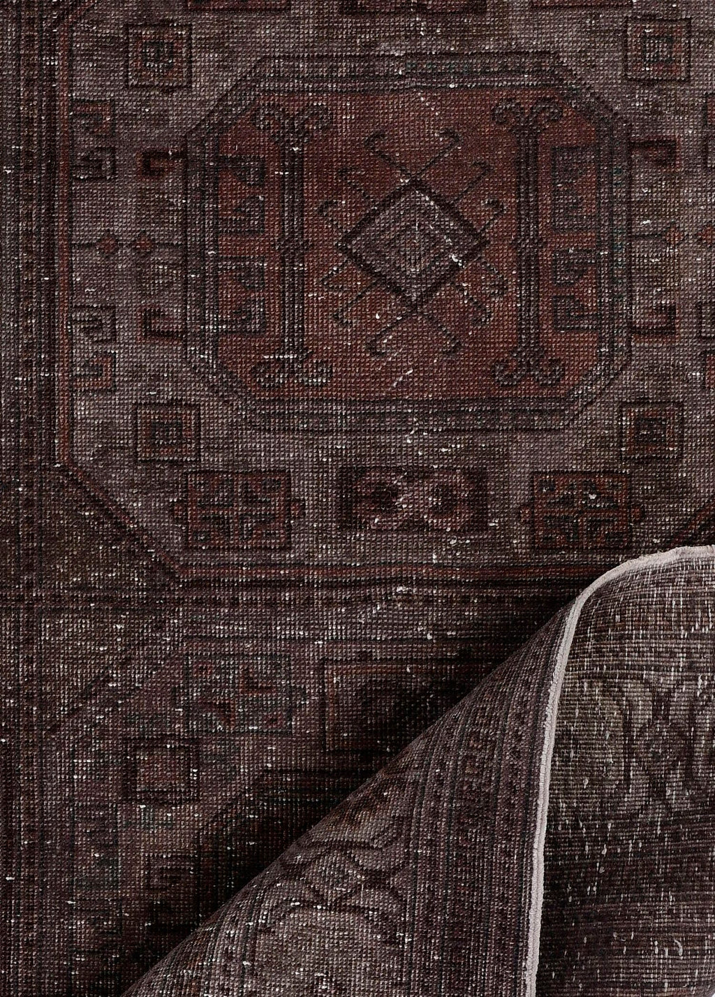 Seljuk Obsidian Vintage El Dokuma Yün Halı 298x193 cm