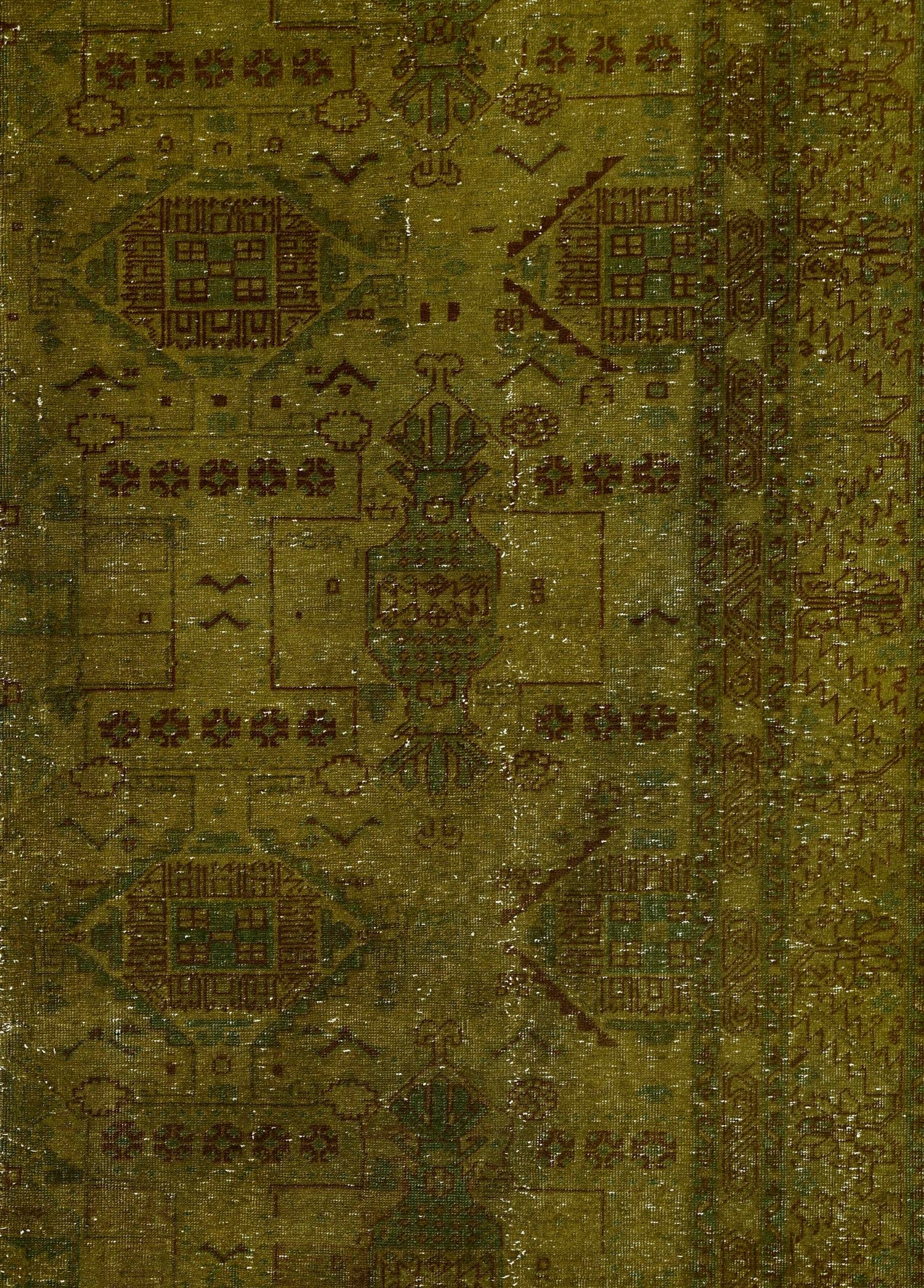Anatolian Moss Vintage El Dokuma Yün Halı 296x174 cm