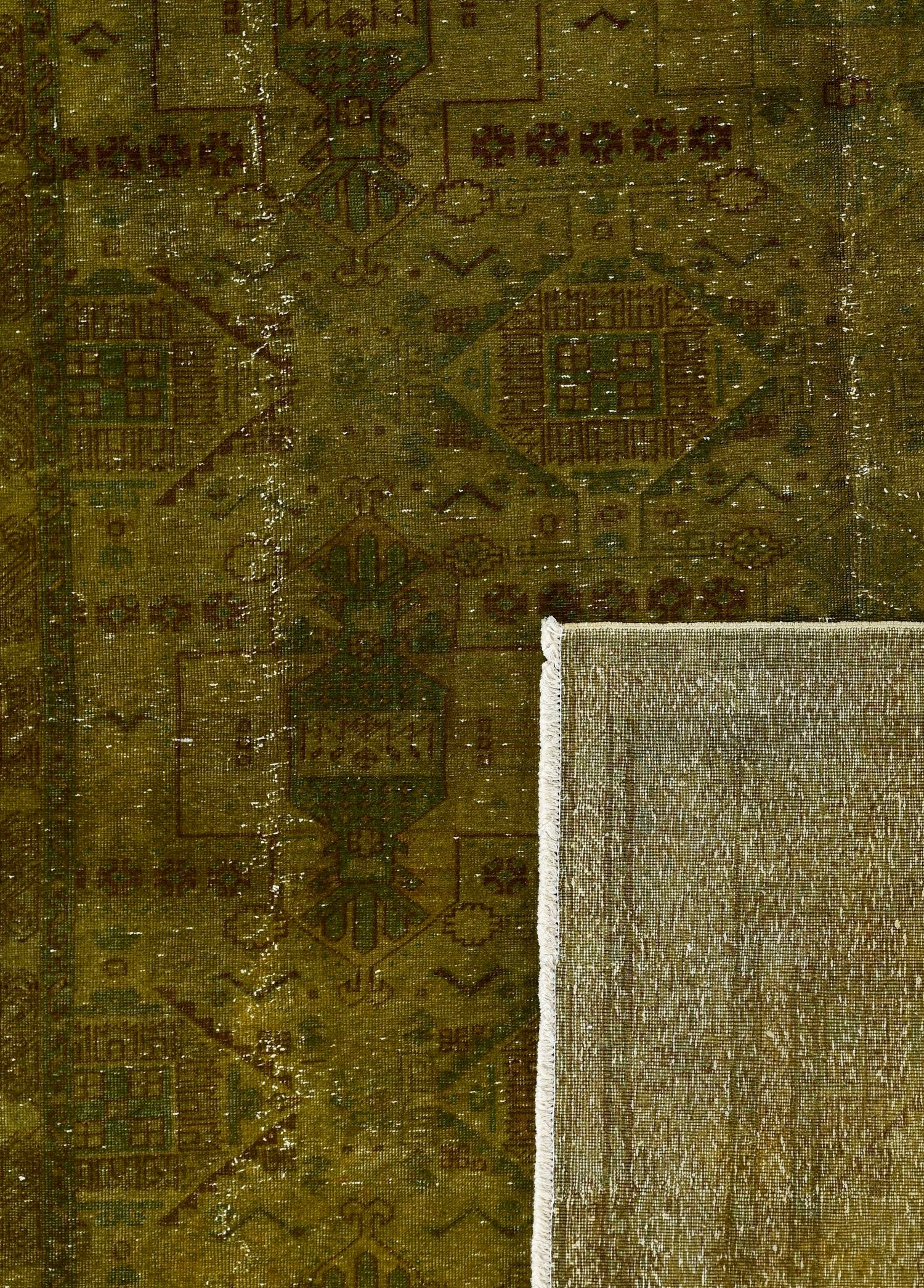 Anatolian Moss Vintage El Dokuma Yün Halı 296x174 cm