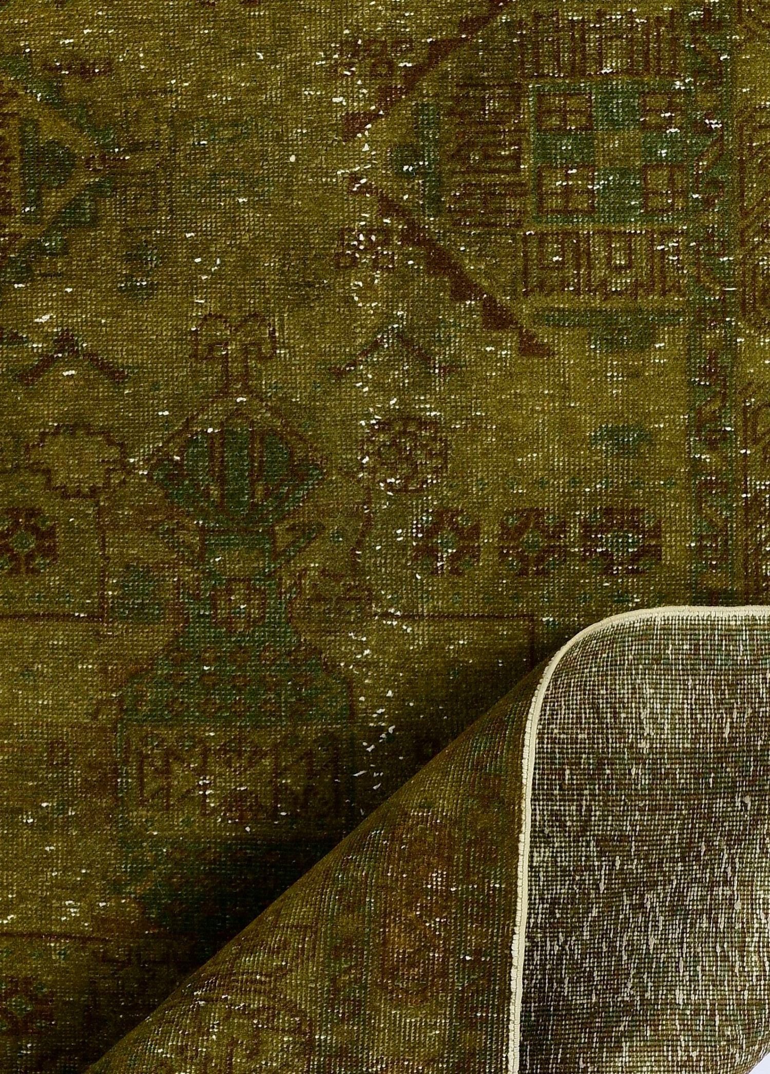 Anatolian Moss Vintage El Dokuma Yün Halı 296x174 cm