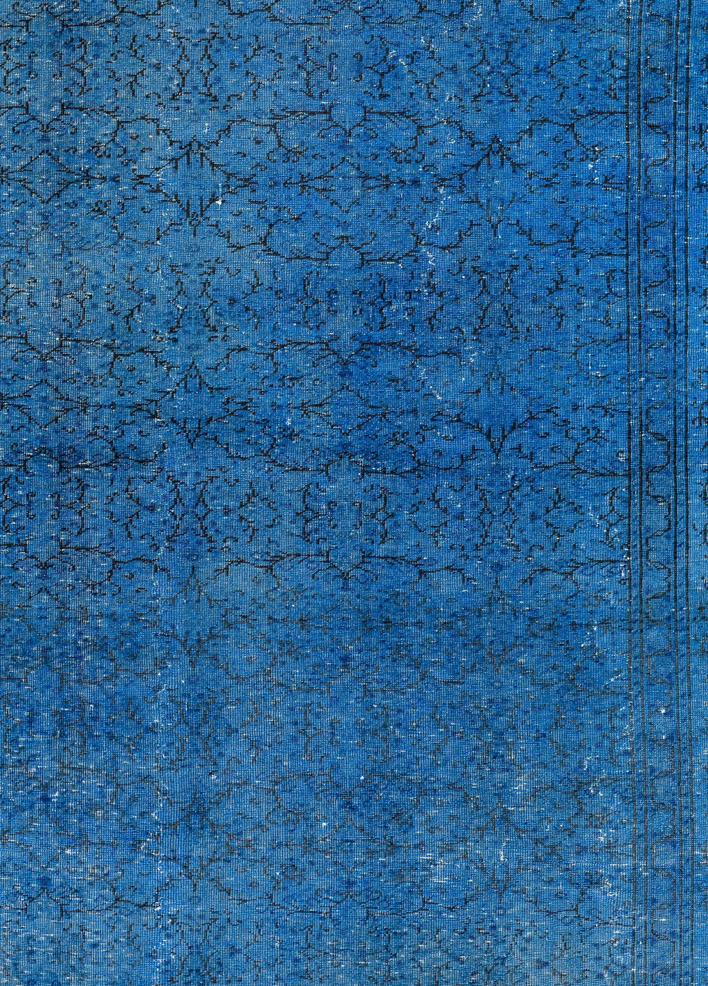 Celestial Blue Vintage El Dokuma Yün Halı 293x202 cm