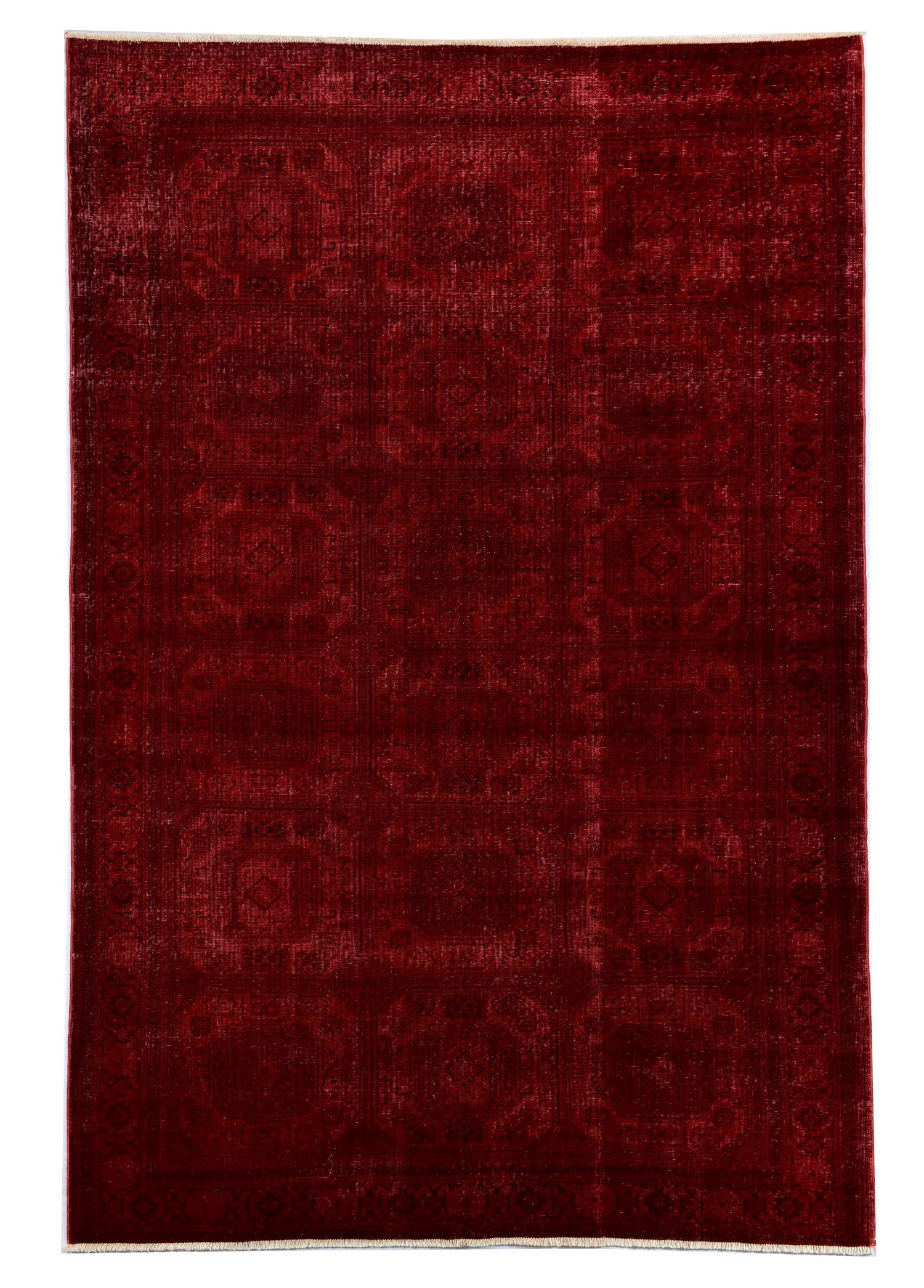 Crimson Majesty Vintage El Dokuma Yün Halı 290x198 cm