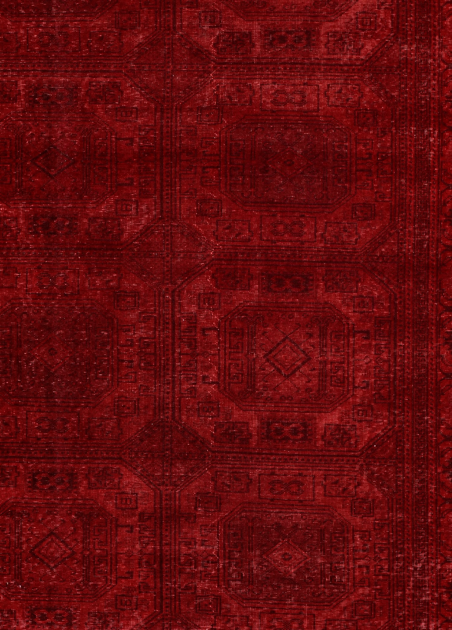 Crimson Majesty Vintage El Dokuma Yün Halı 290x198 cm